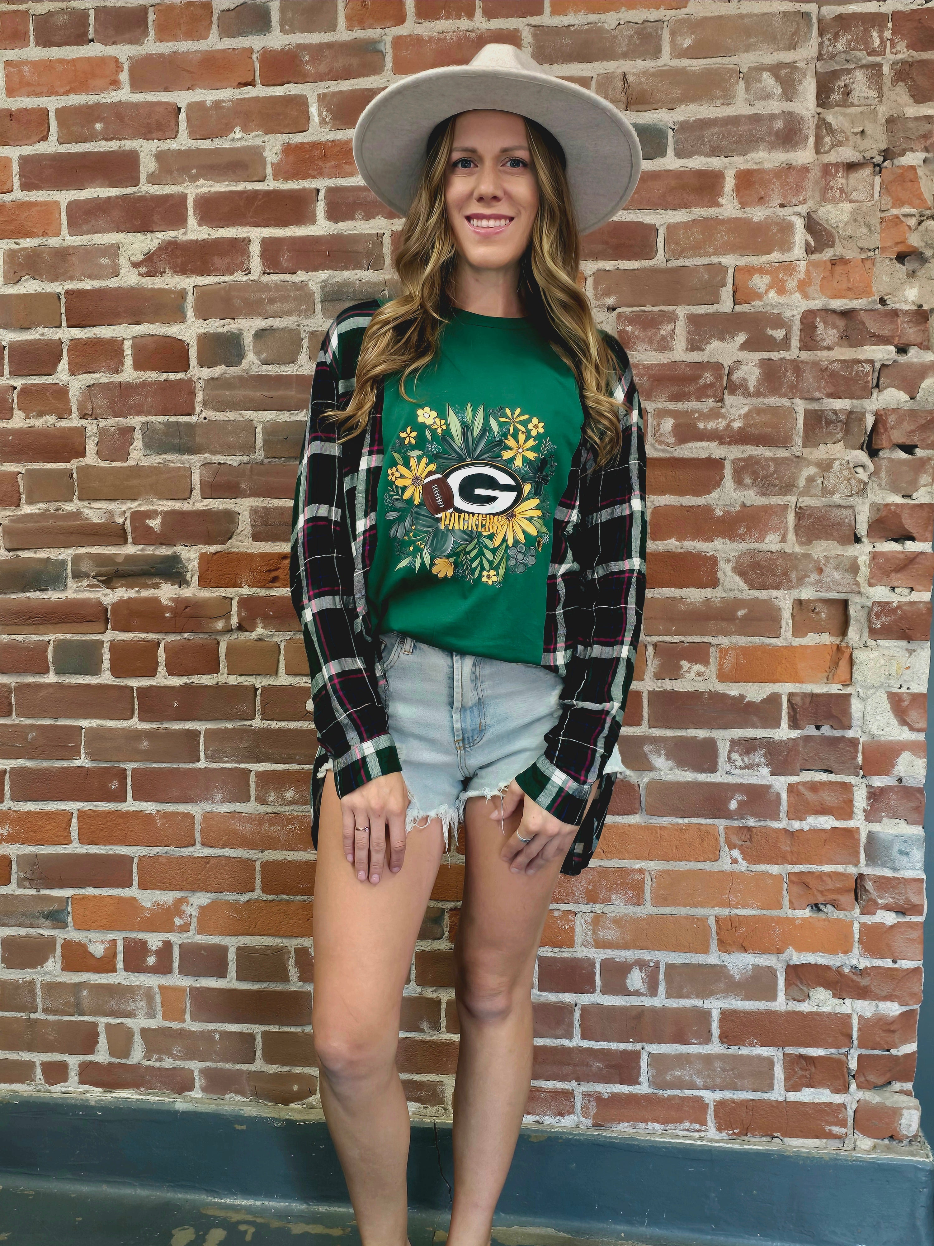 Packers Flannel Shirt - Handcrafted One-of-a-Kind Style