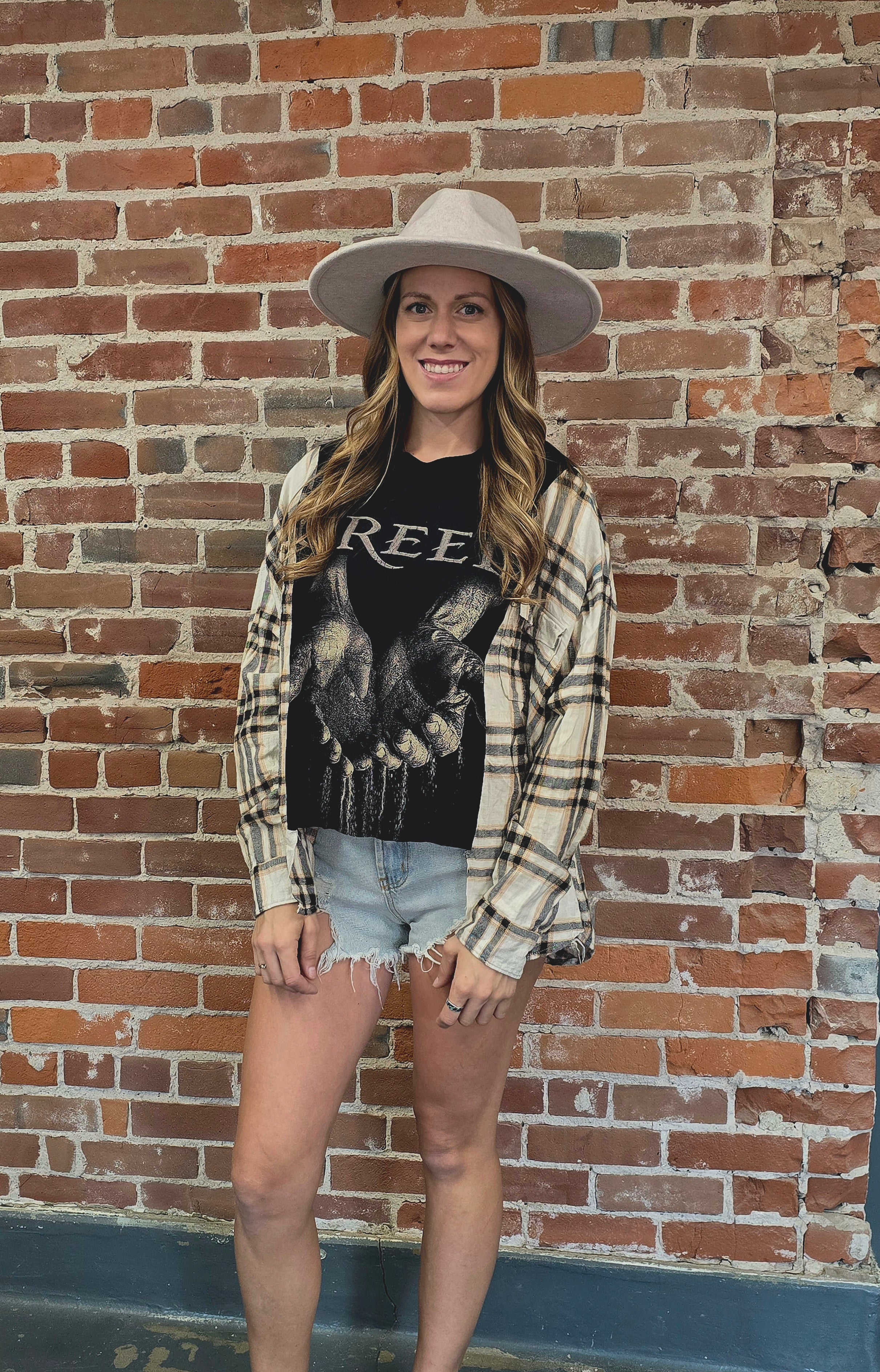Creed Upcycled Flannel Shirt - Handcrafted One-of-a-Kind
