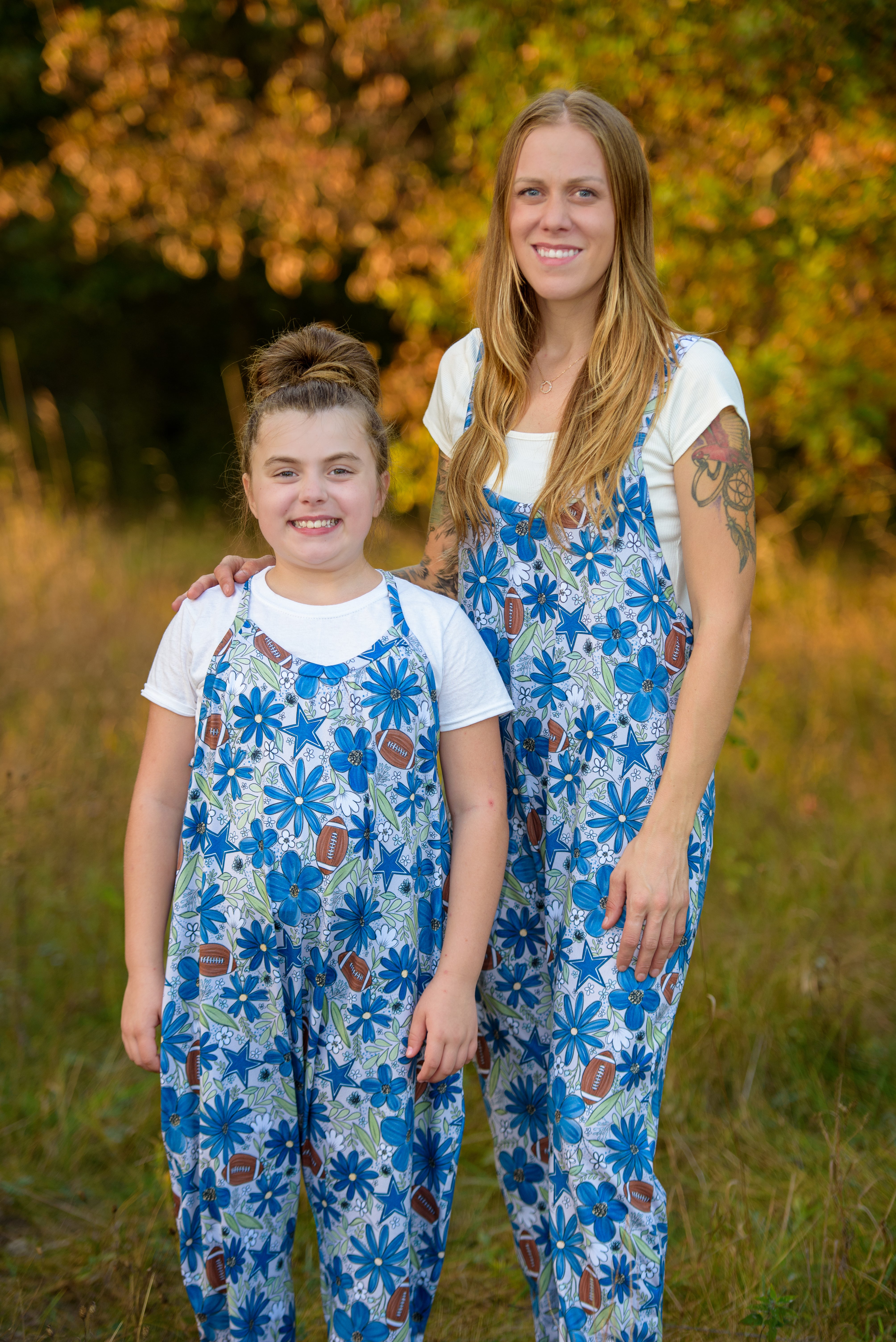 Cowboys Romper - Handcrafted One-of-a-Kind Style