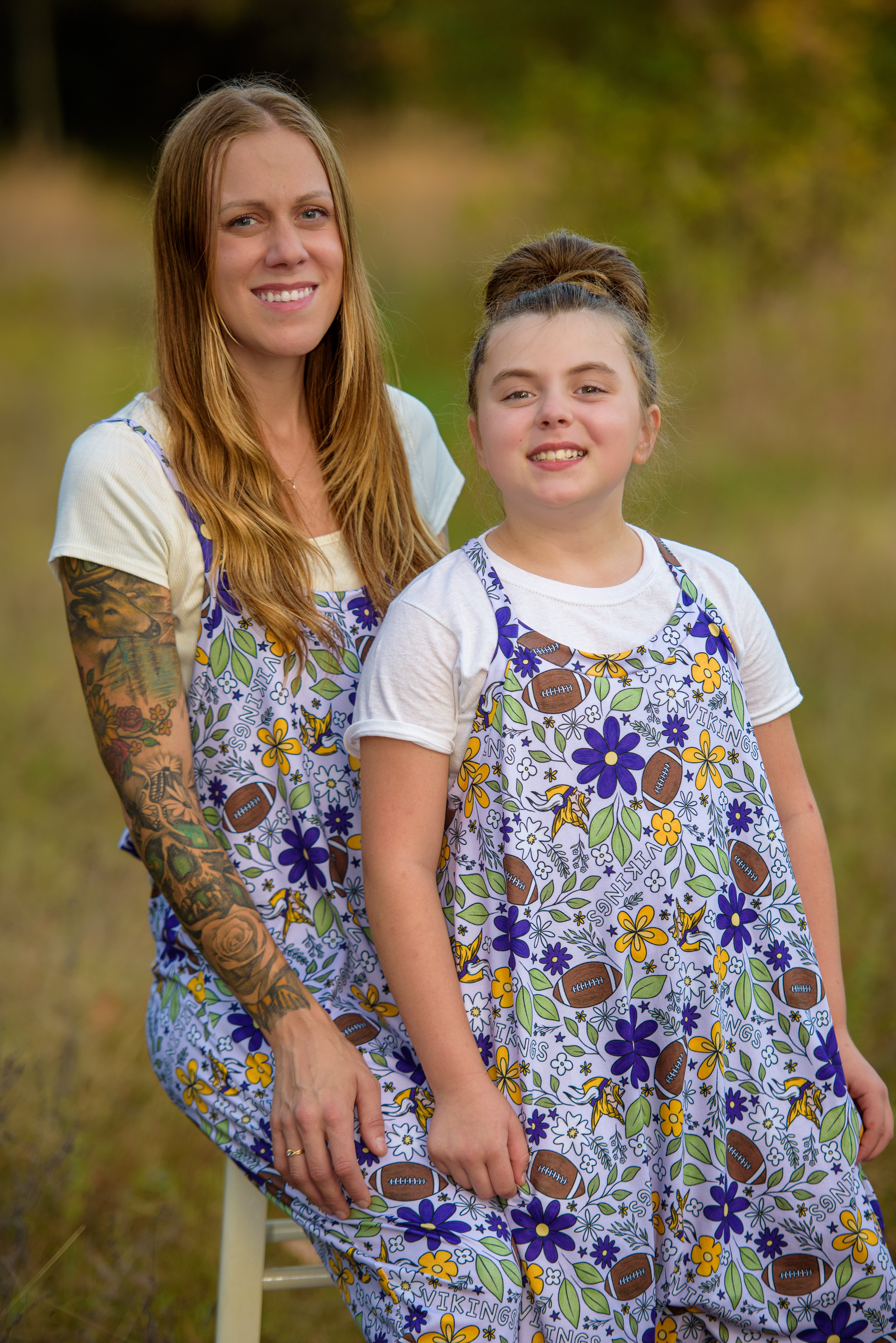 MN VikingsTerran Romper - Handcrafted Football Design