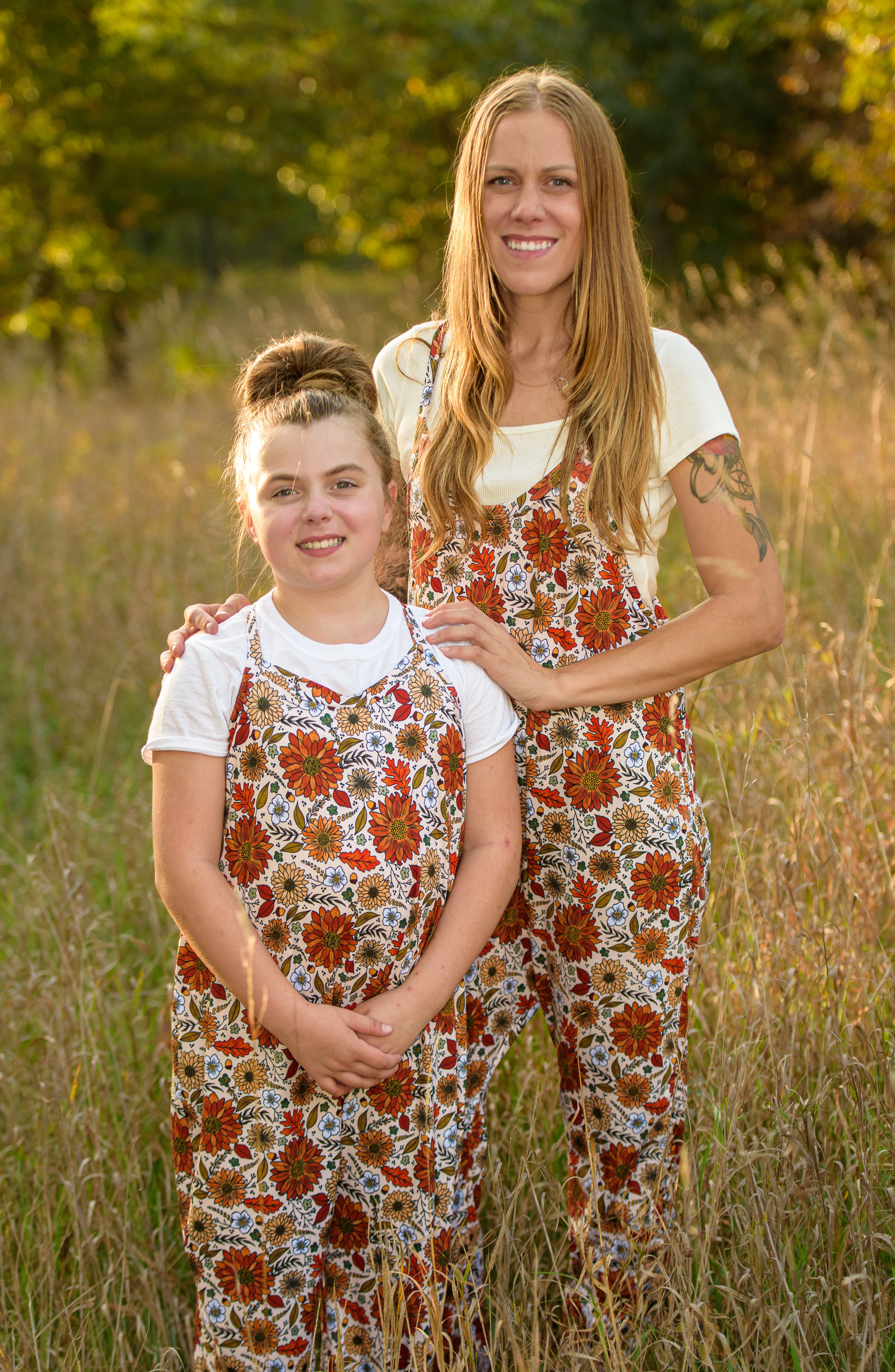 Fall Floral Terran Romper - Handcrafted Fall Floral