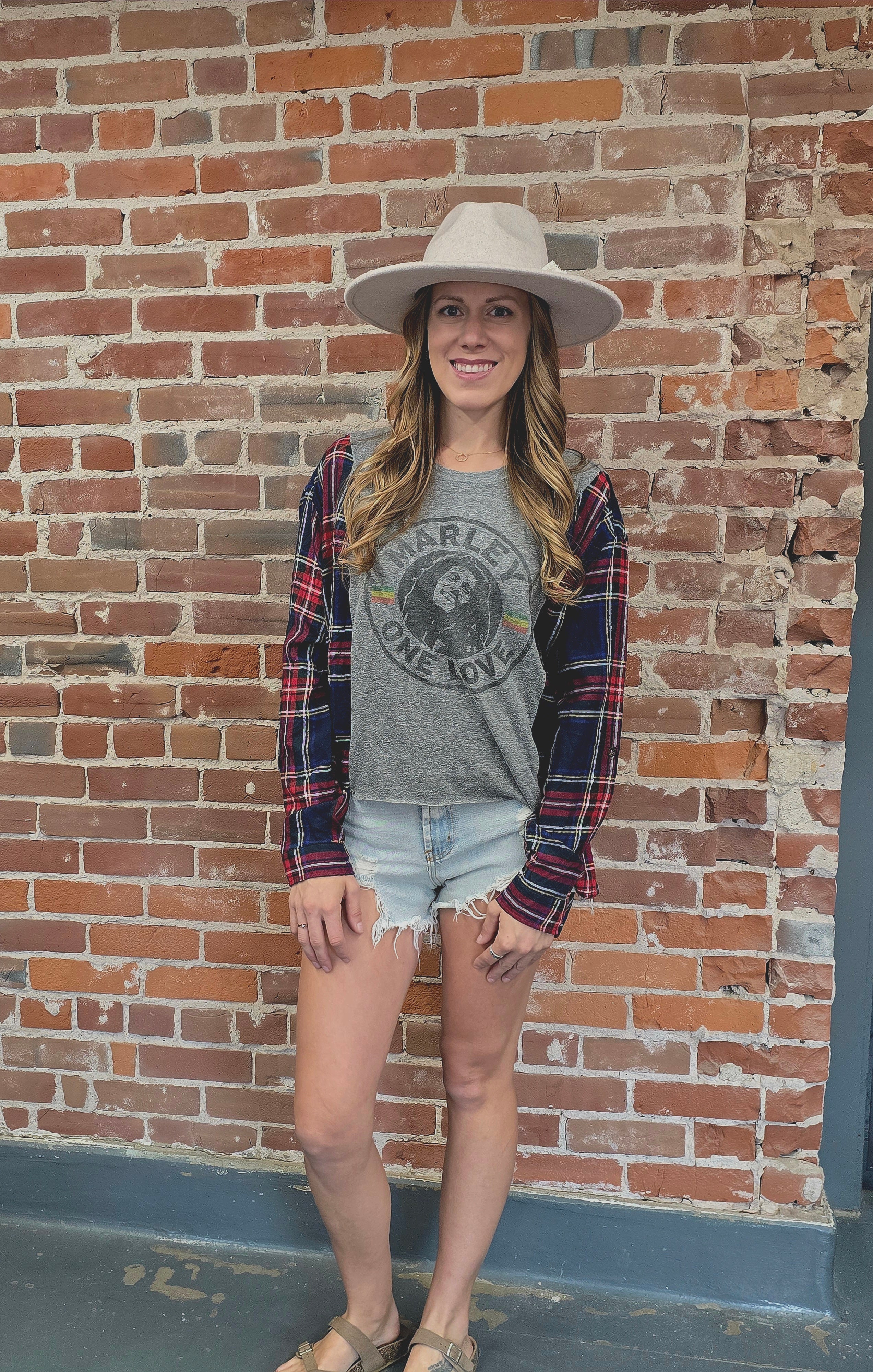 Upcycled Bob Marley Flannel - Handcrafted One-of-a-Kind Style