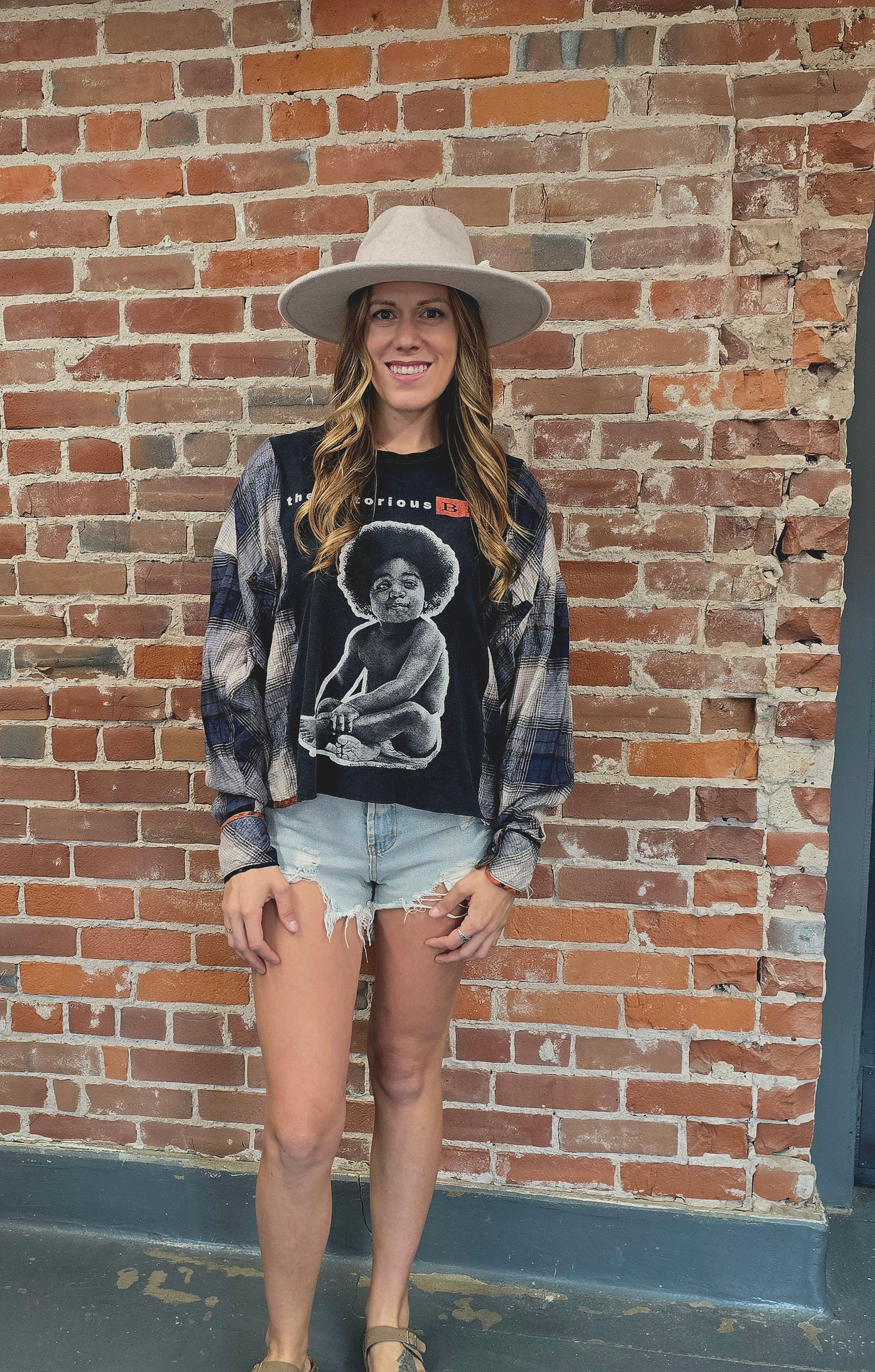 Biggie SmallsUpcycled Flannel - Handcrafted Unique Style