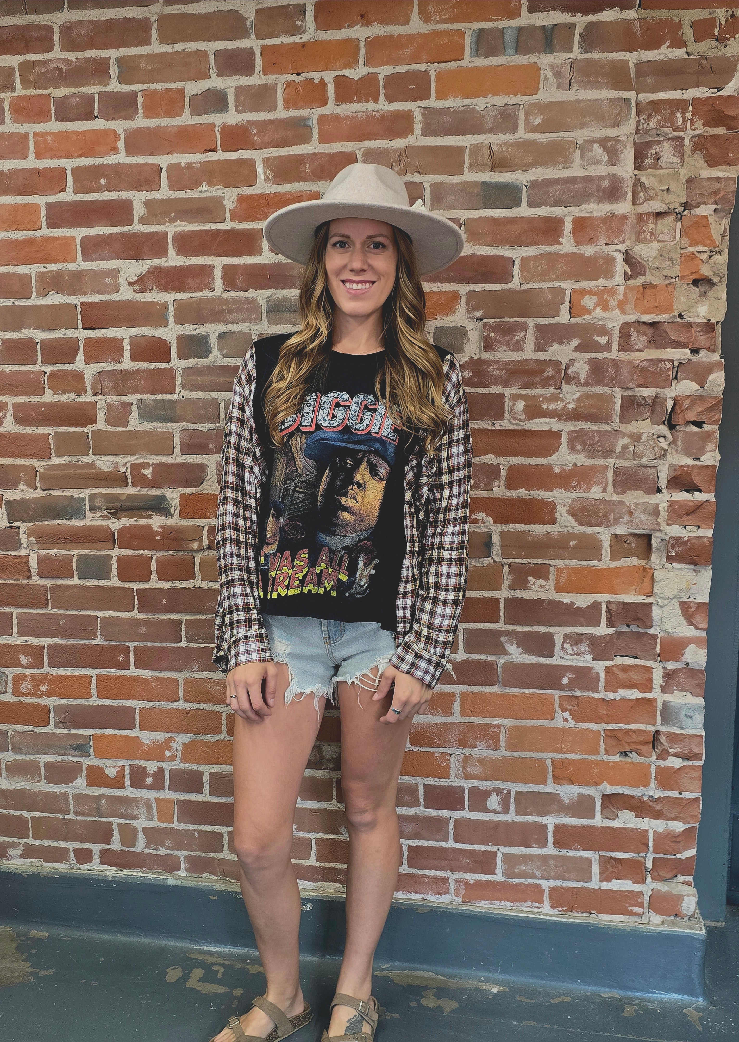 Biggie SmallsUpcycled Flannel - Handcrafted One-of-a-Kind