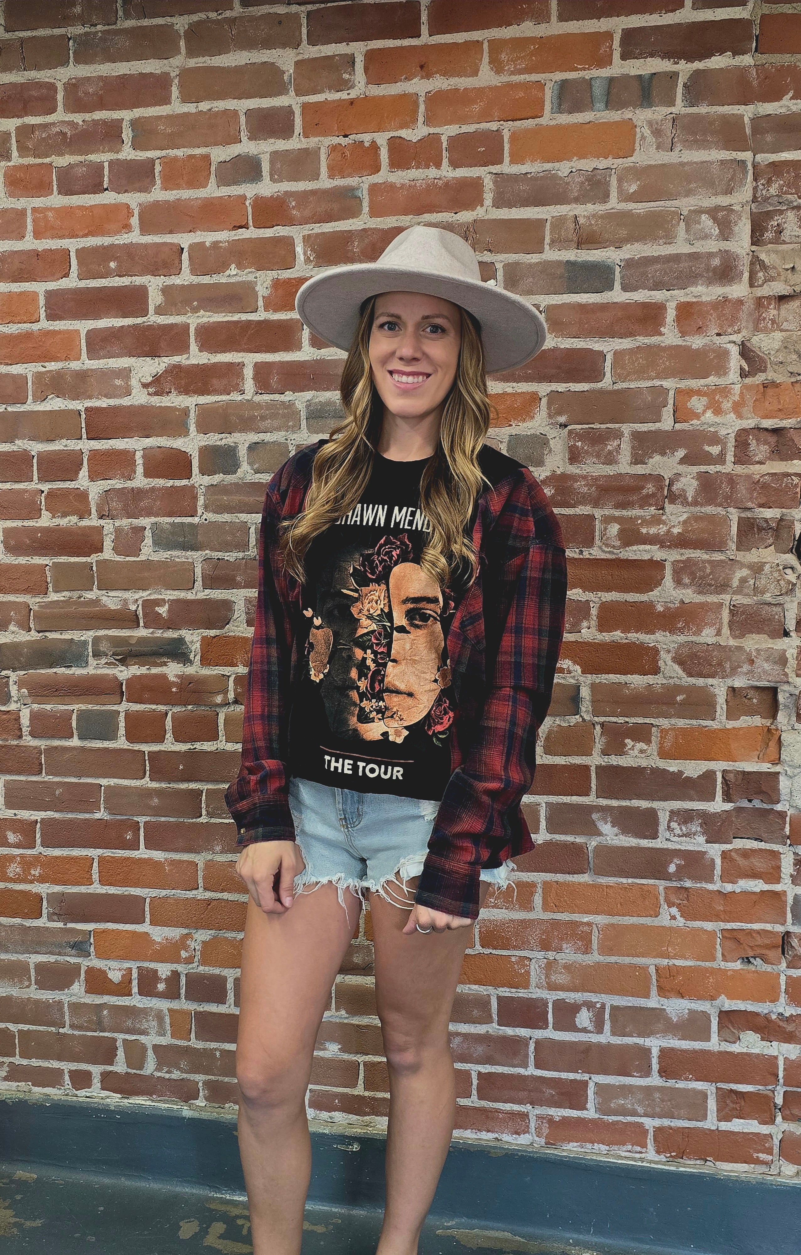 Shawn Mendes Flannel Shirt - Handcrafted One-of-a-Kind