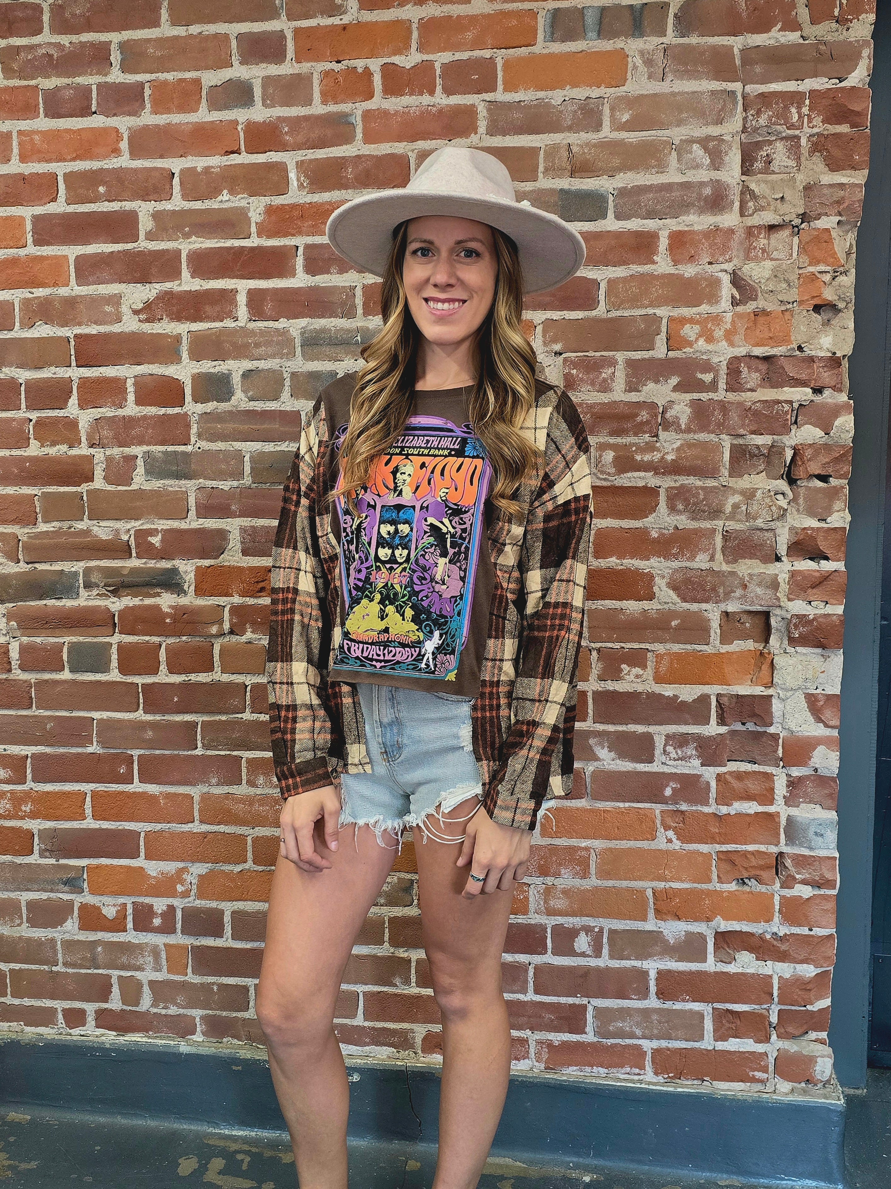 Pink Floyd Flannel Shirt – Handcrafted One-of-a-Kind Style