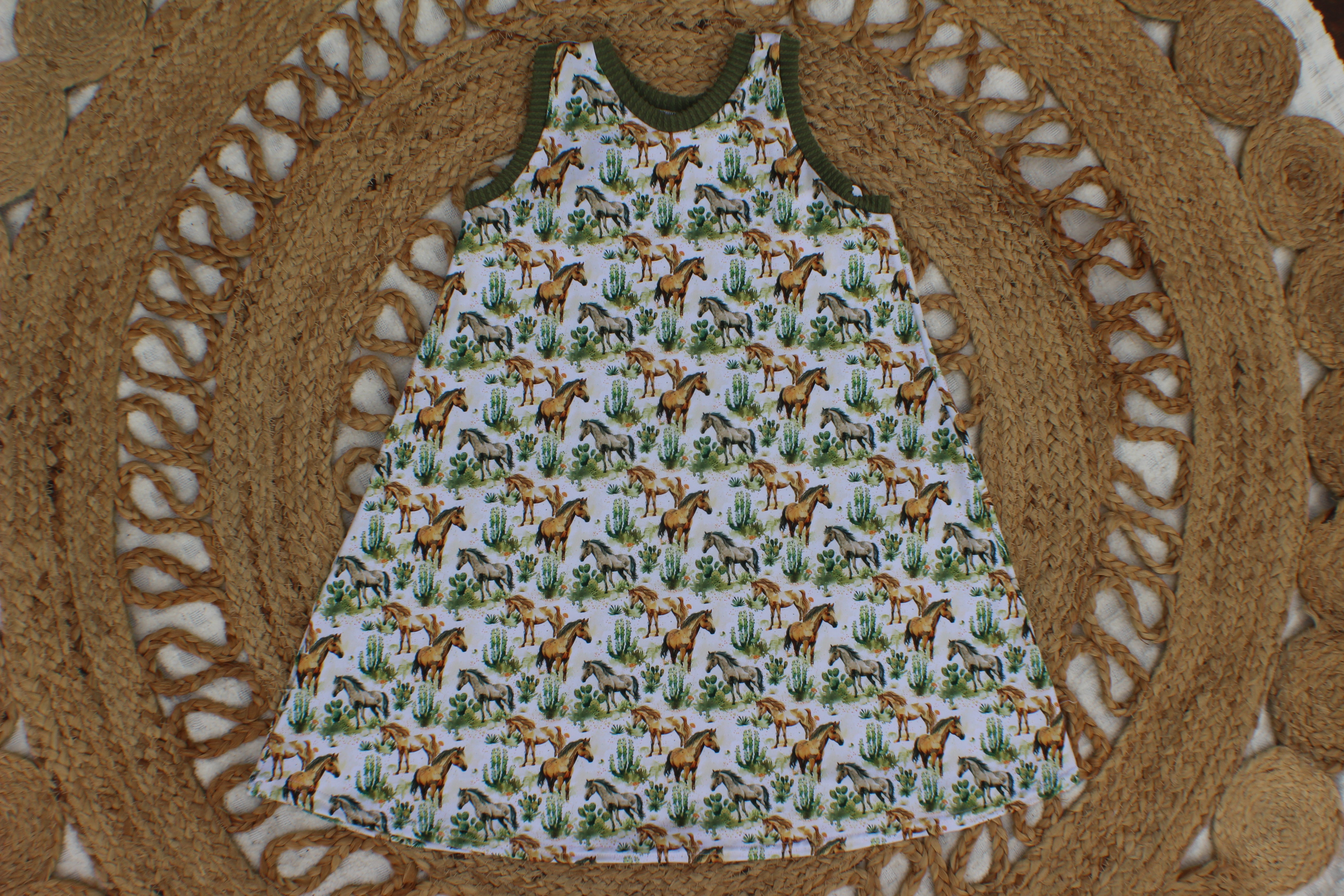 Horses Racerback Dress- Made to Order