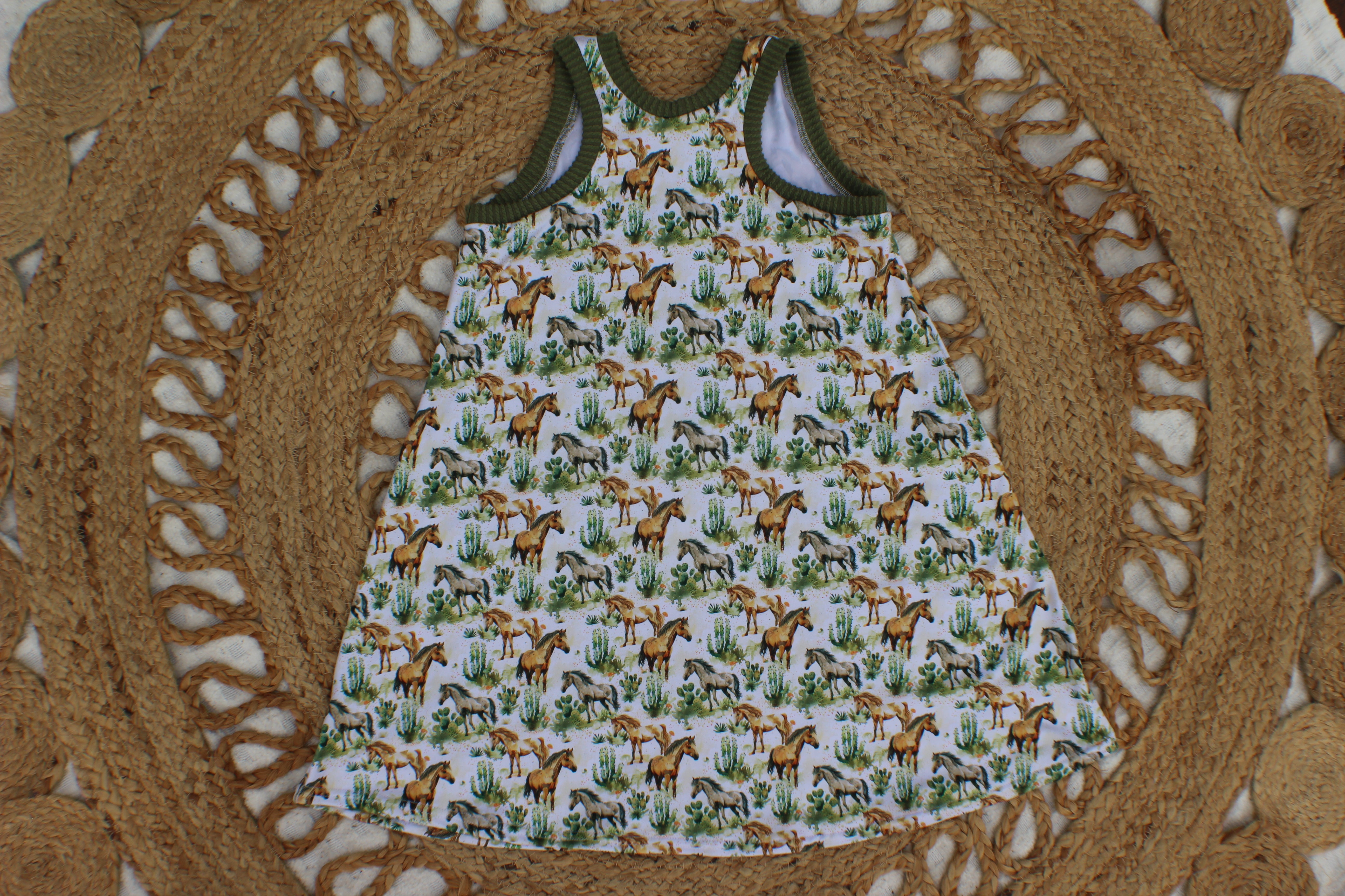 Horses Racerback Dress- Made to Order