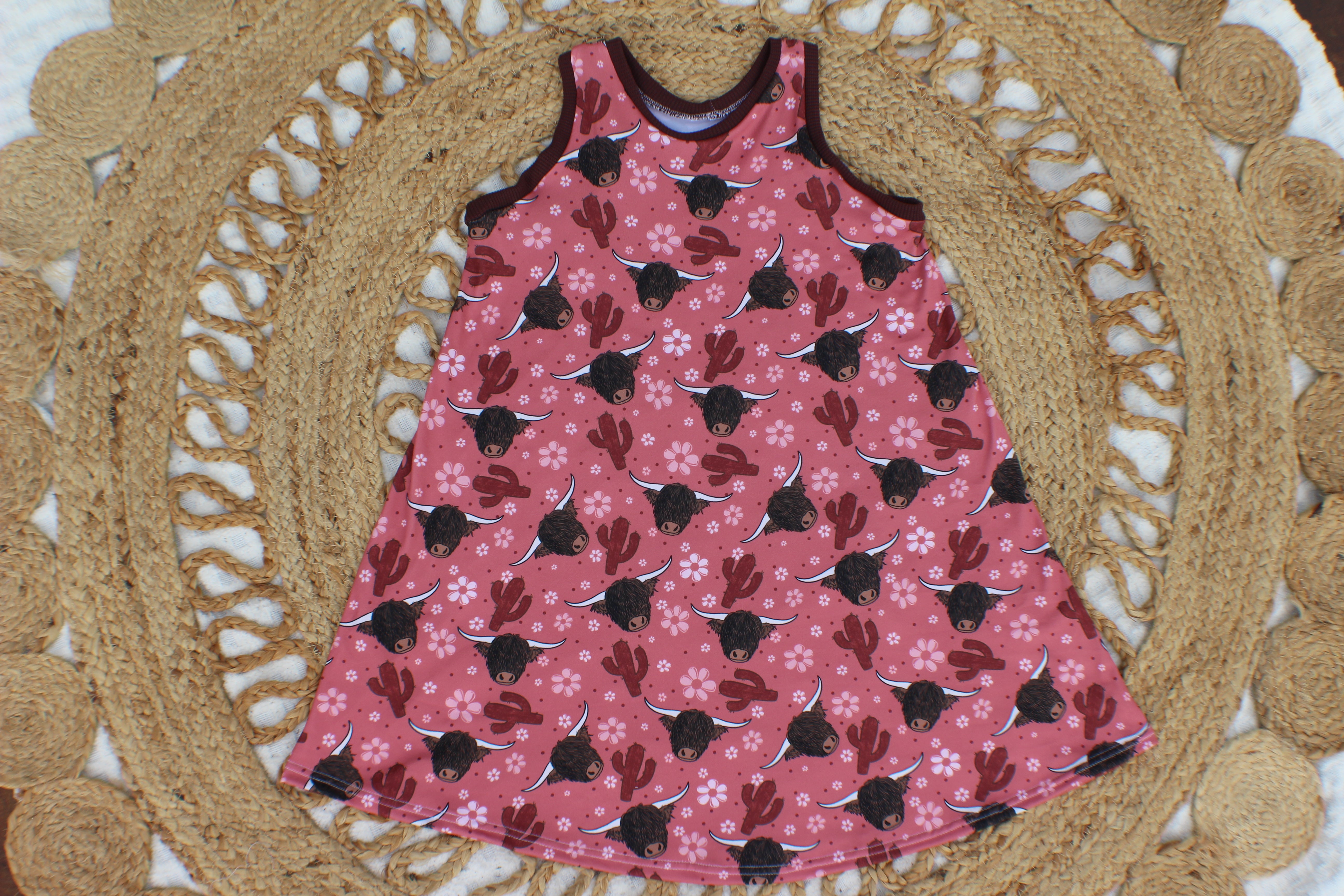 Highland Cow Dress- Made to Order