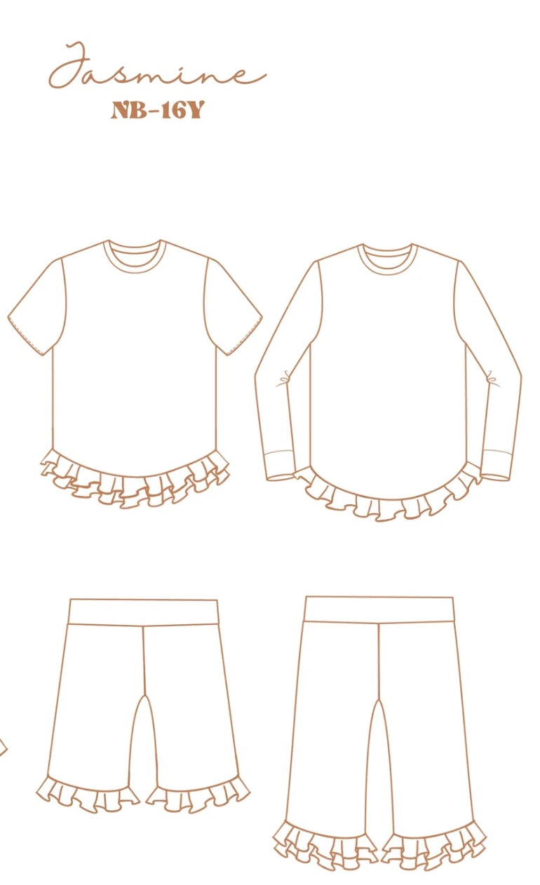 Jasmine Ruffled Lounge Set