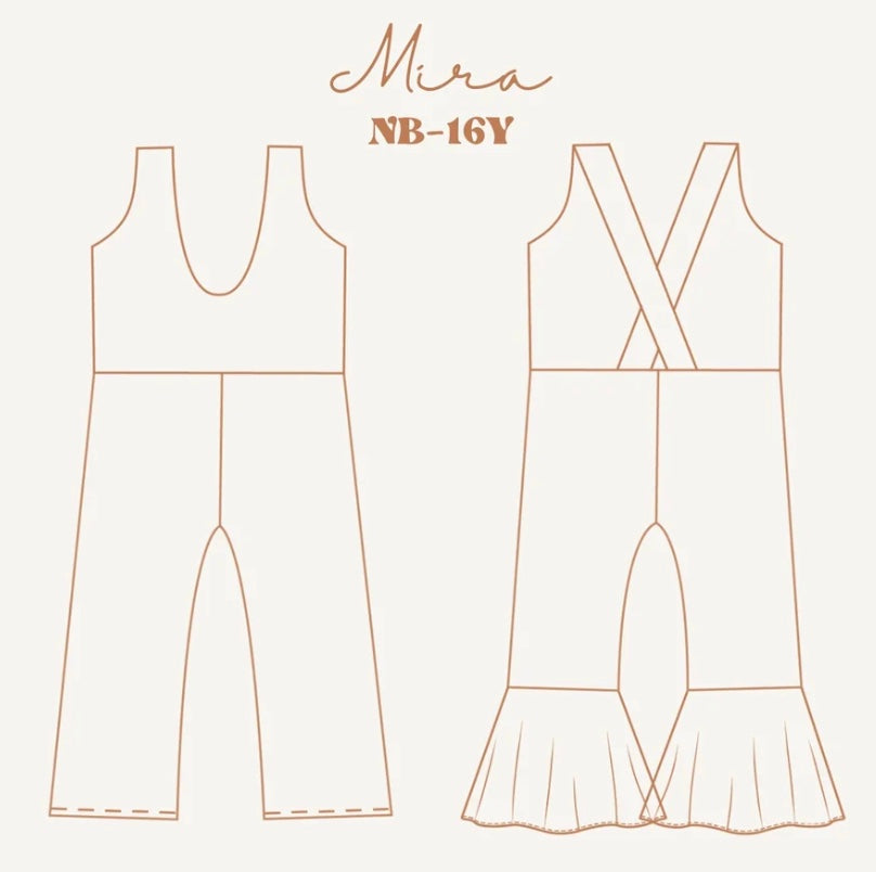 Mira Pinafore Bell Romper