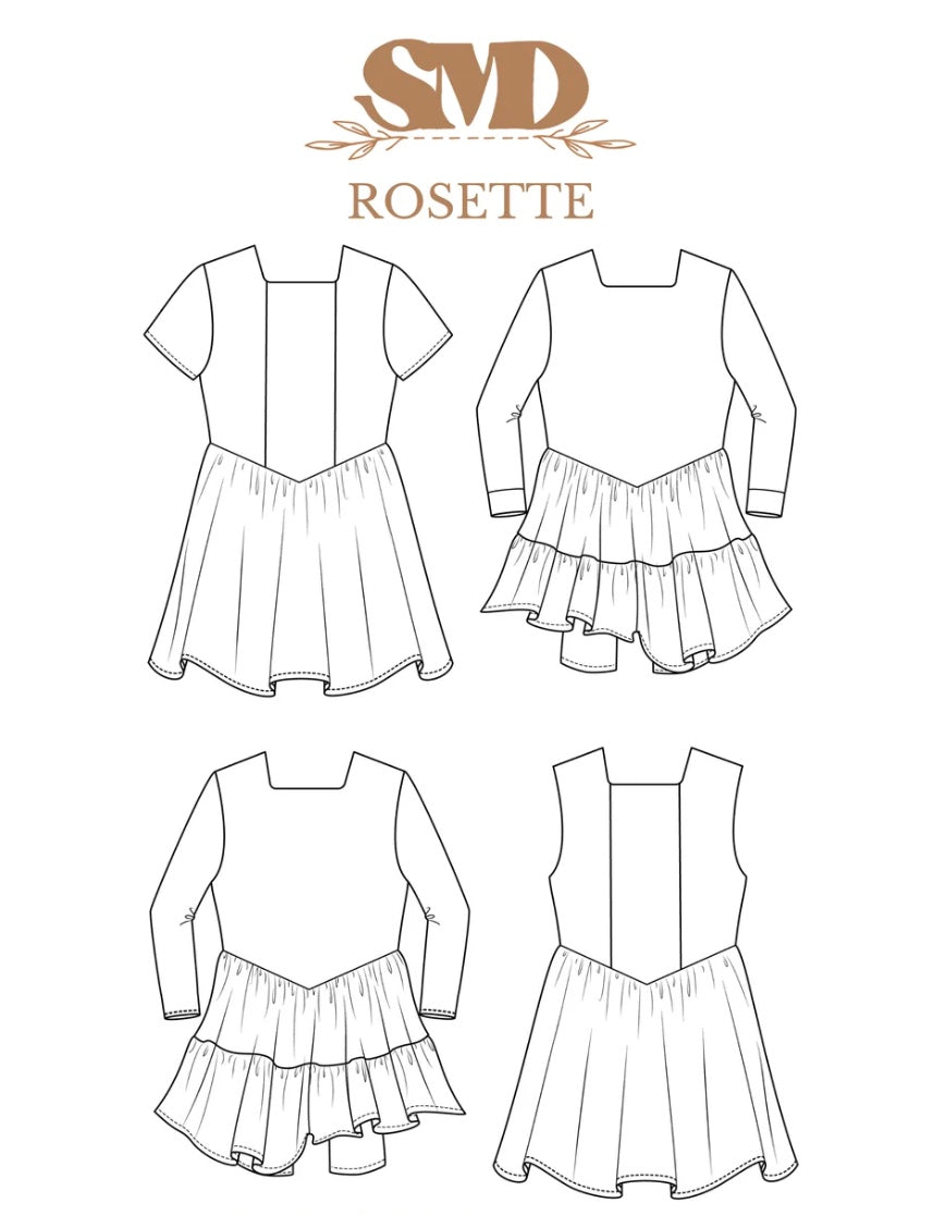 Rosette Gathered Dress