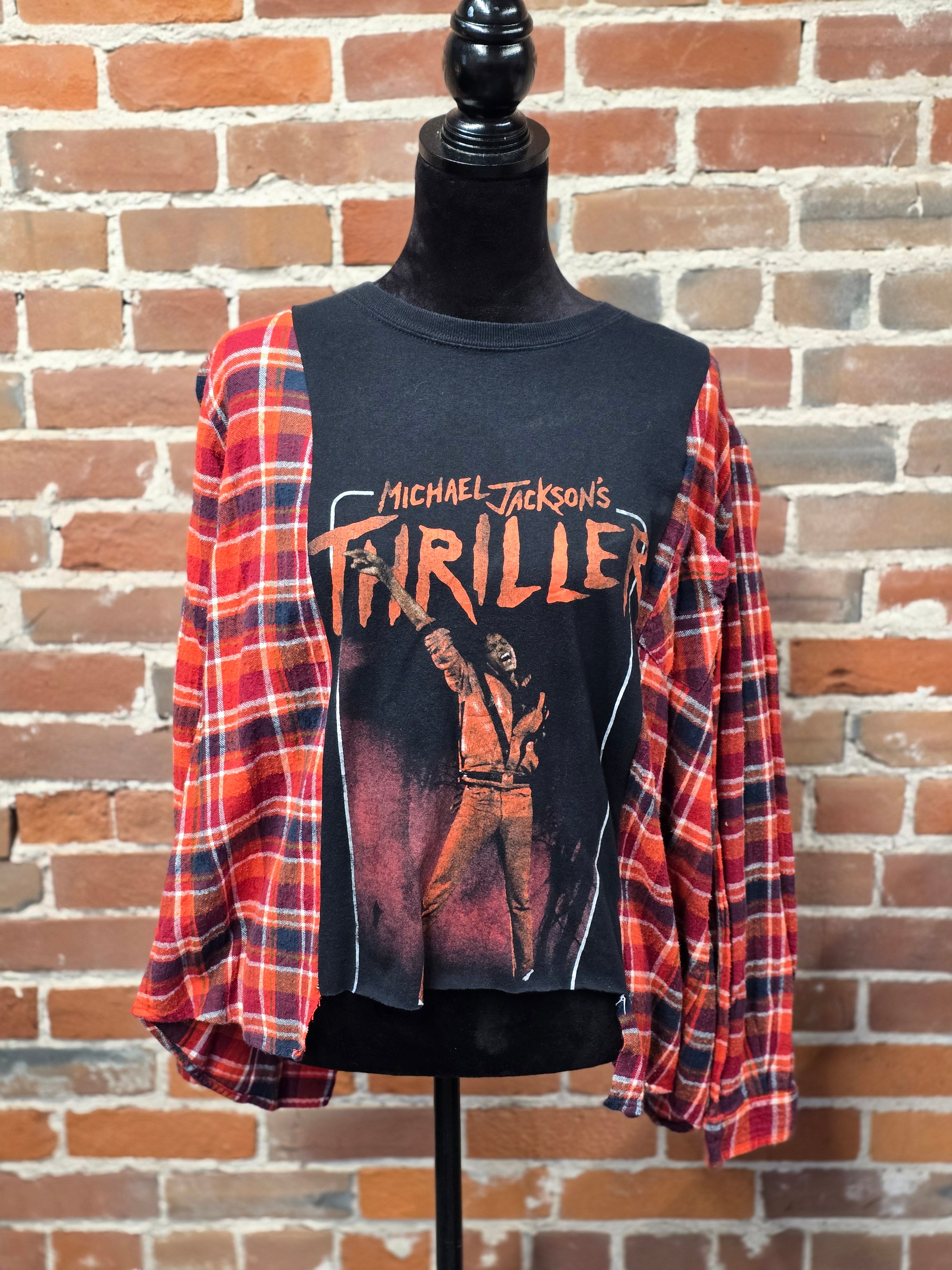 Michael Jackson Flannel Shirt – Handcrafted One-of-a-Kind