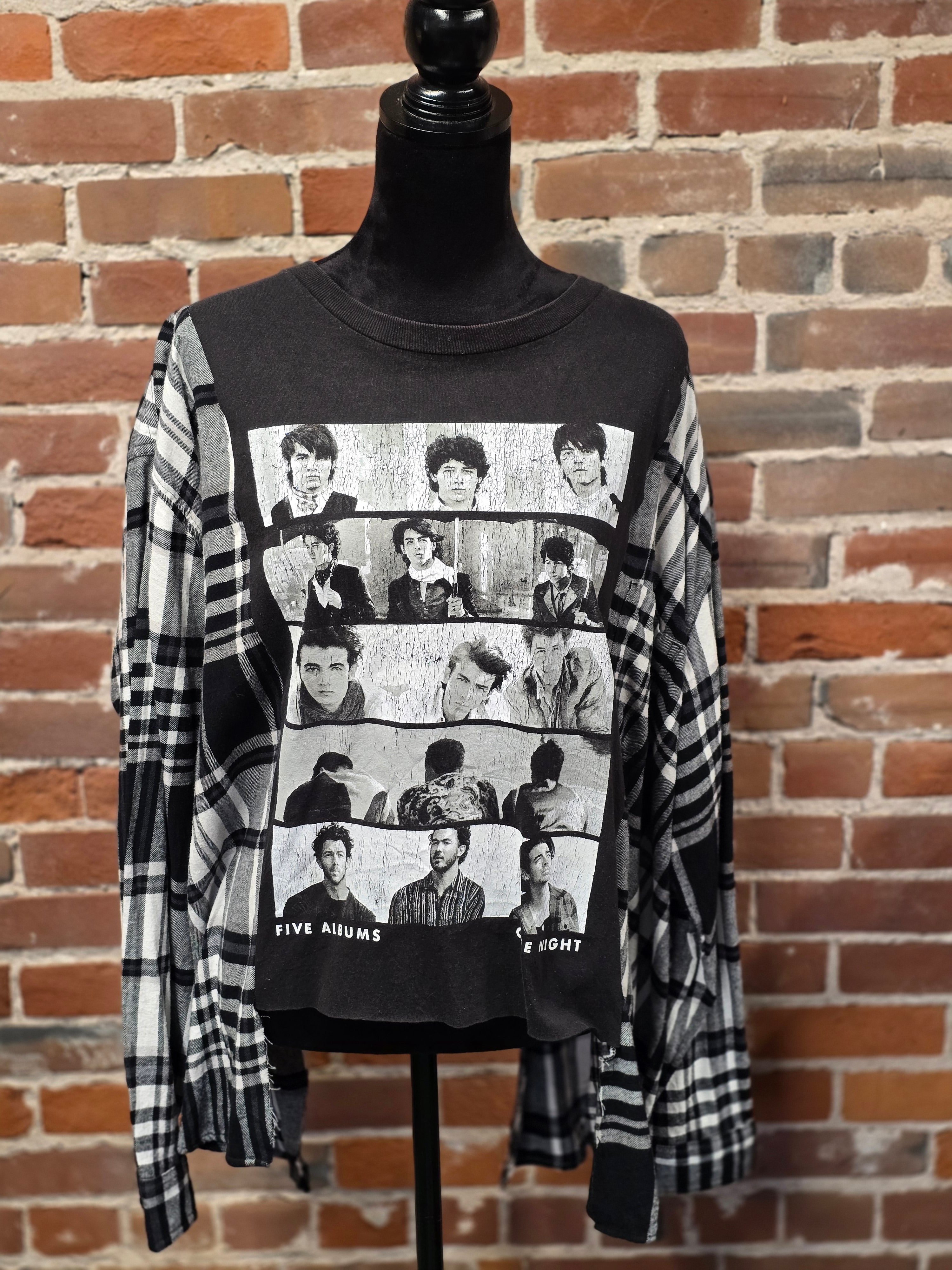 Jonas Brothers Flannel Shirt – Handcrafted One-of-a-Kind