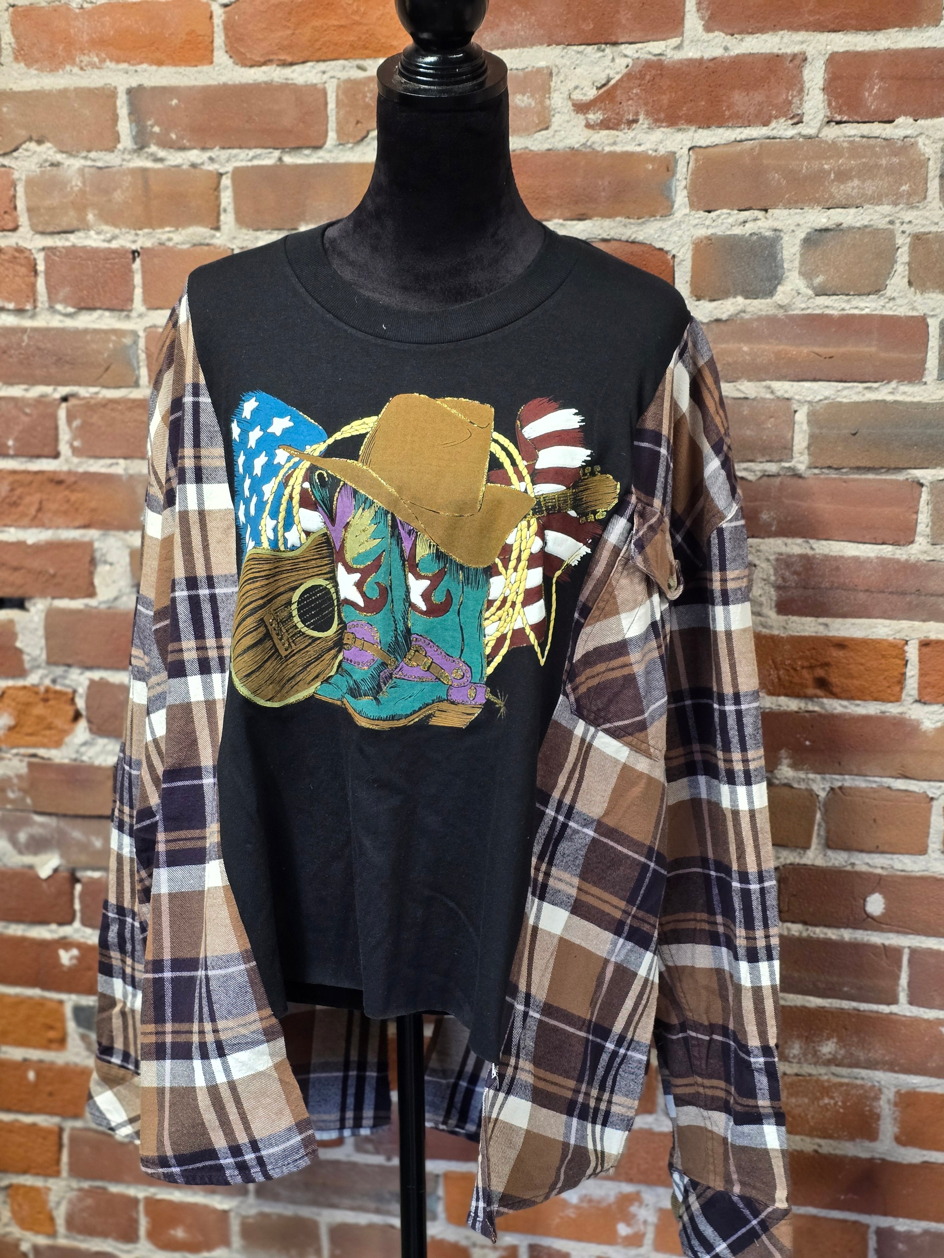 Western Flannel Shirt - Handcrafted Western Style