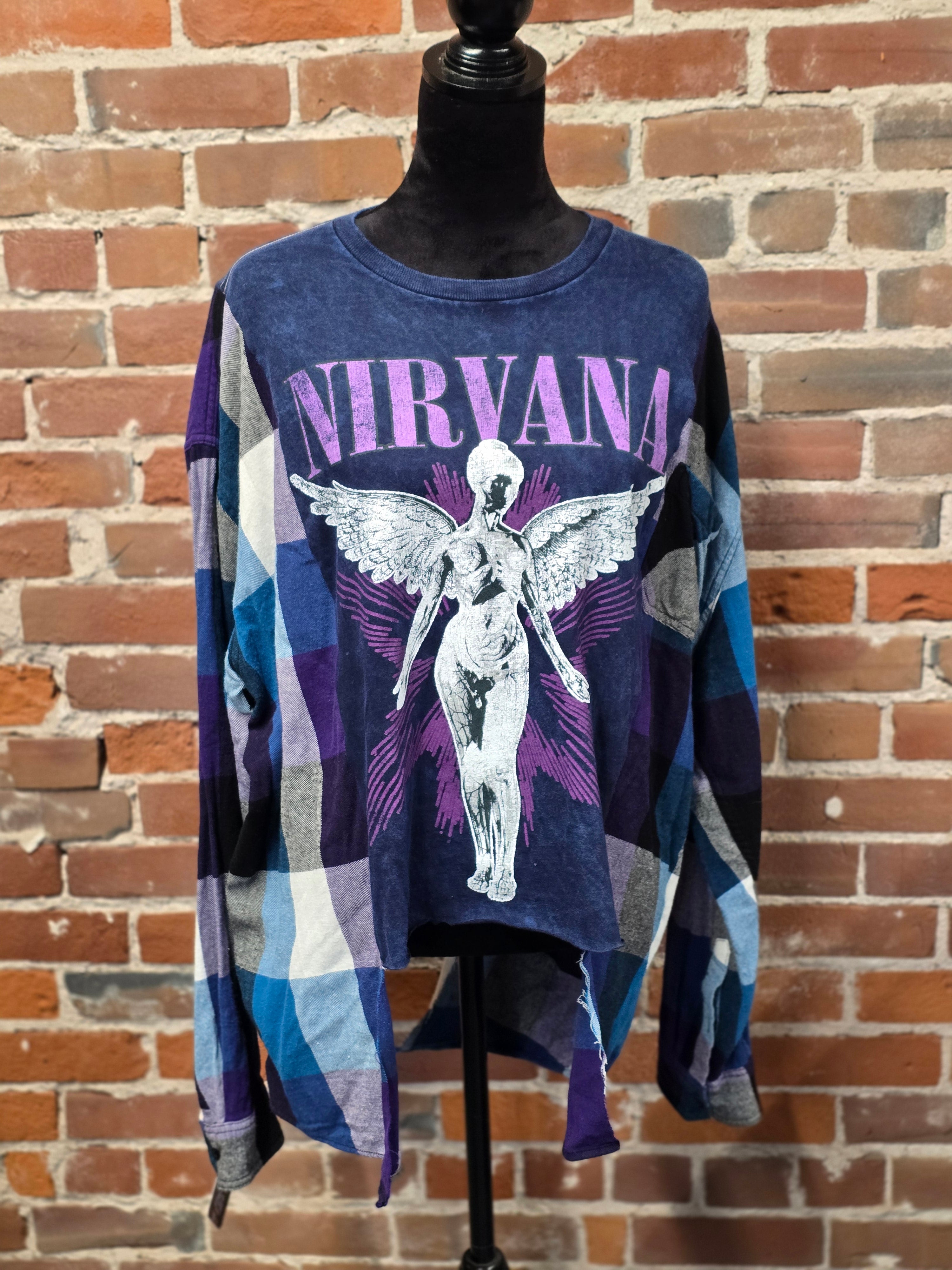 Nirvana Upcycled Flannel – Handcrafted One-of-a-Kind Quality