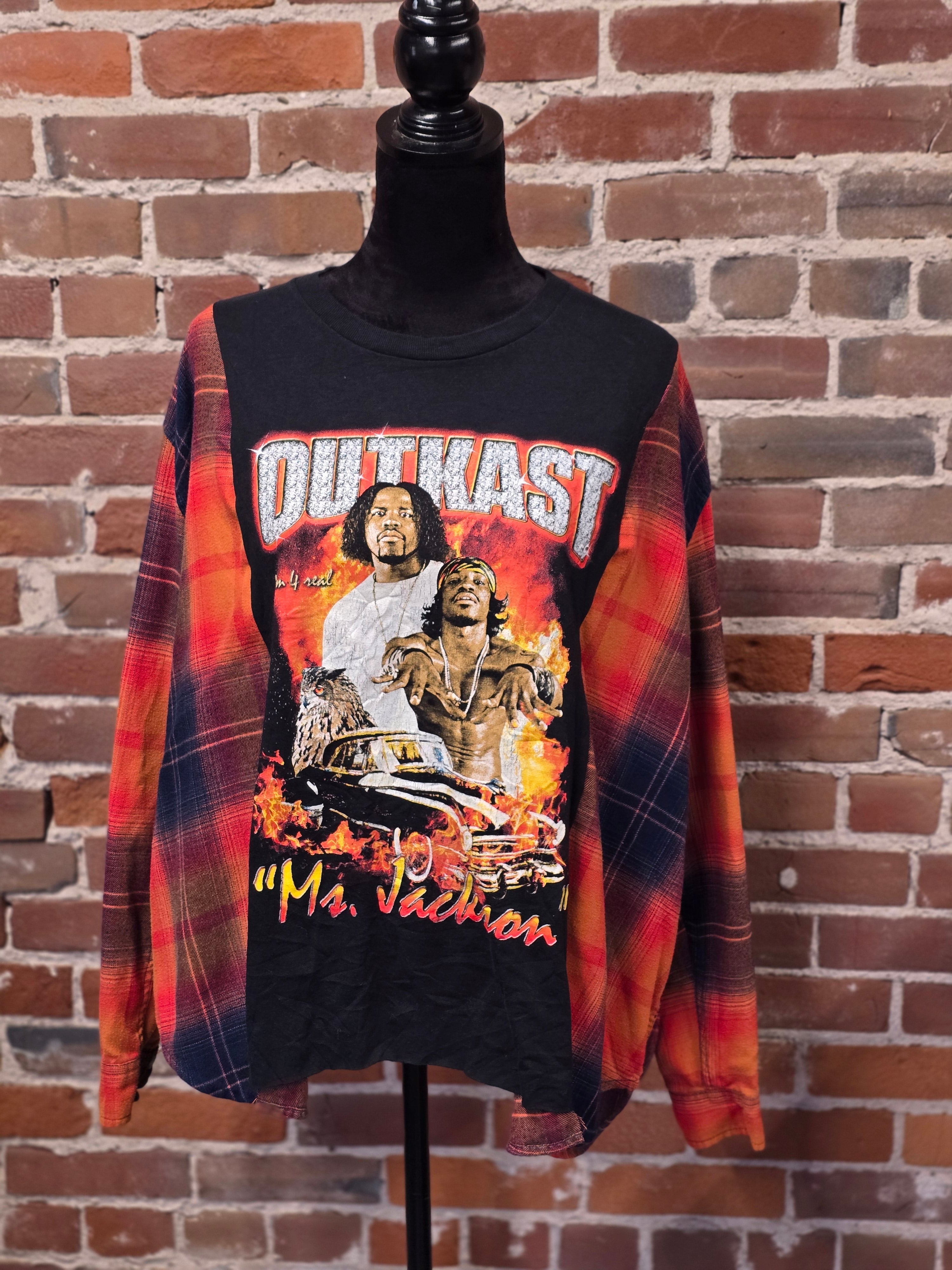 Outkast Upcycled Flannel Shirt – Handcrafted One-of-a-Kind