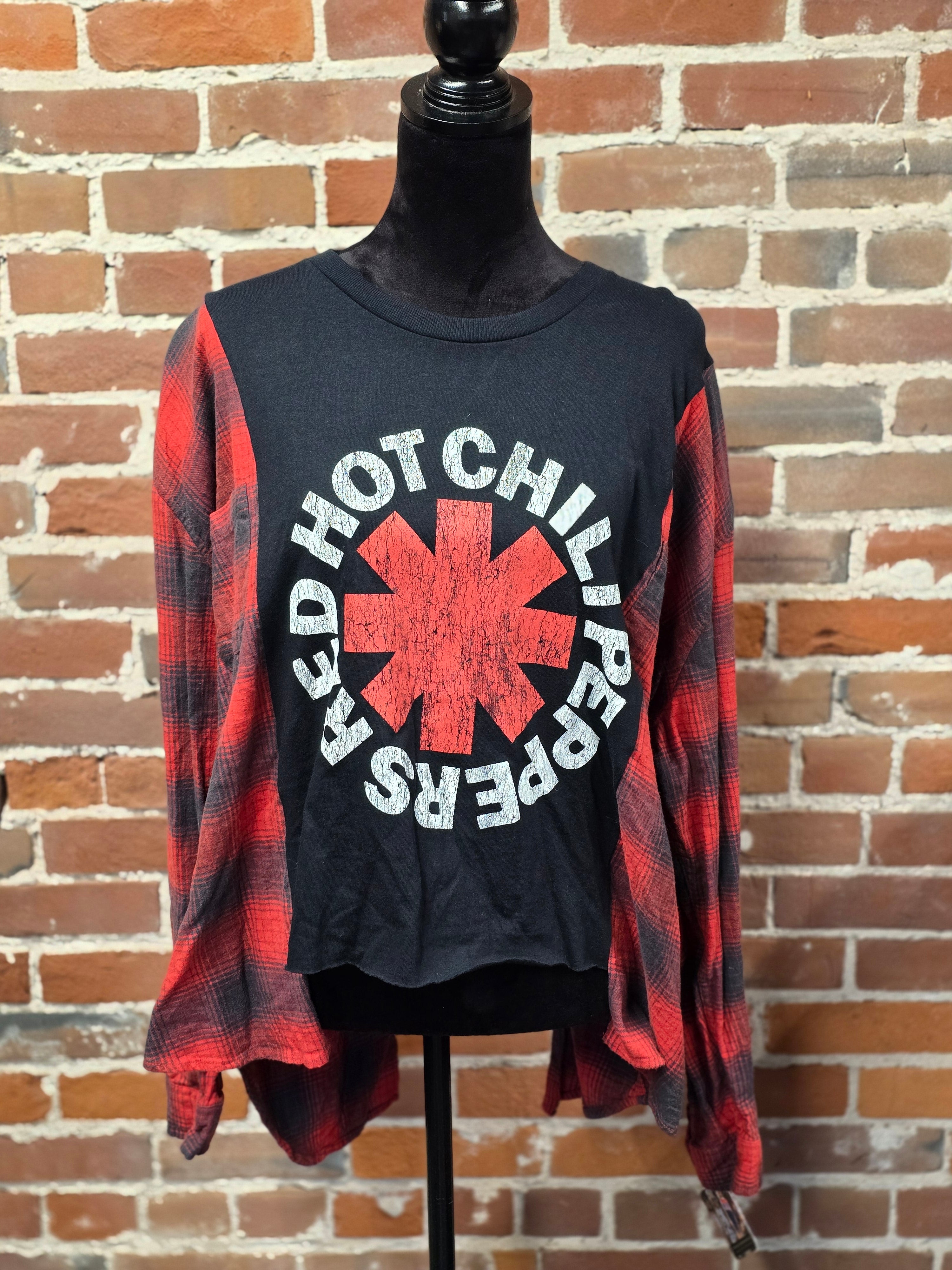 Red Hot Chili Peppers Flannel - Handcrafted One-of-a-Kind