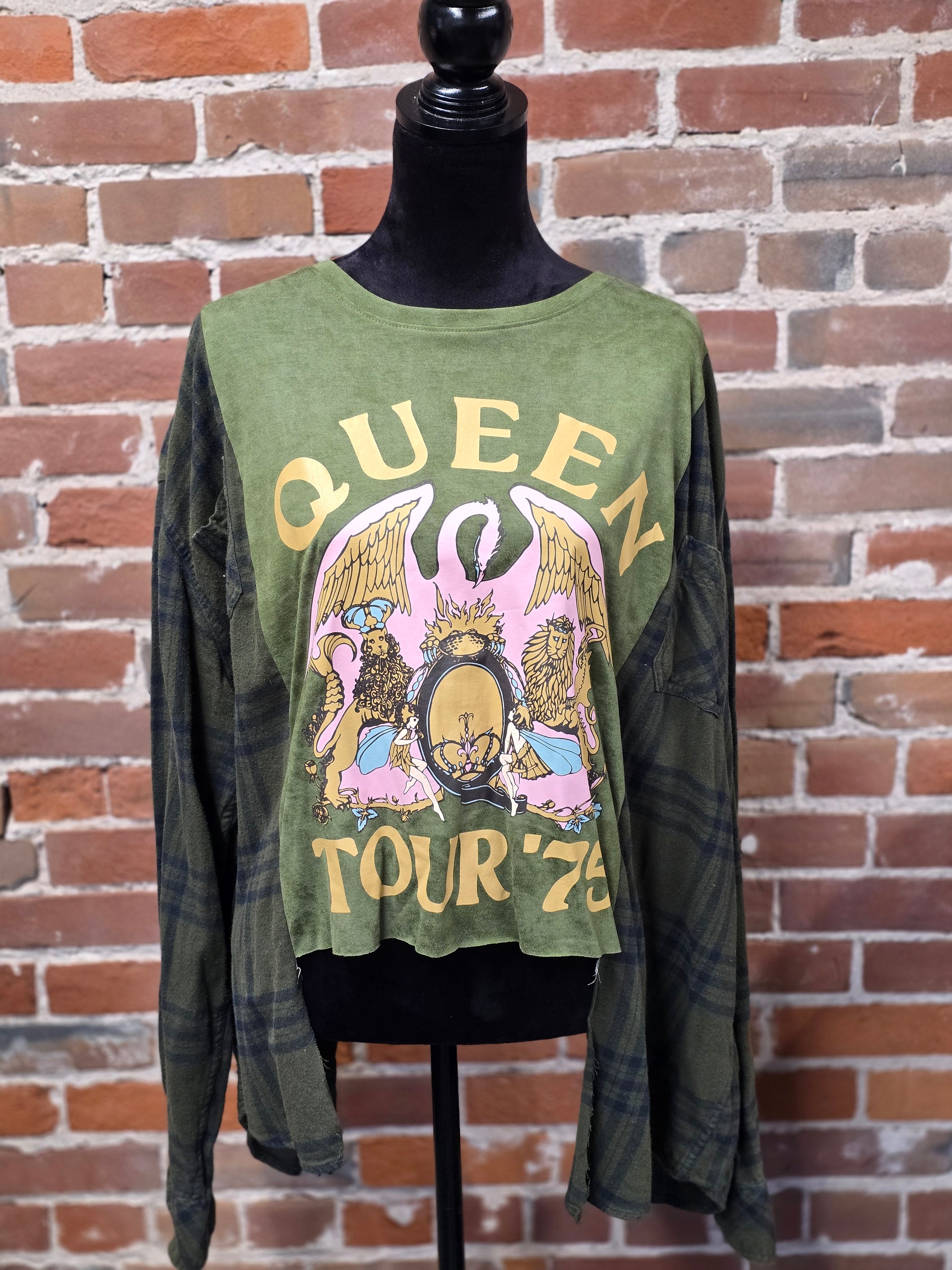 Queen Flannel Shirt – Handcrafted, One-of-a-Kind Style