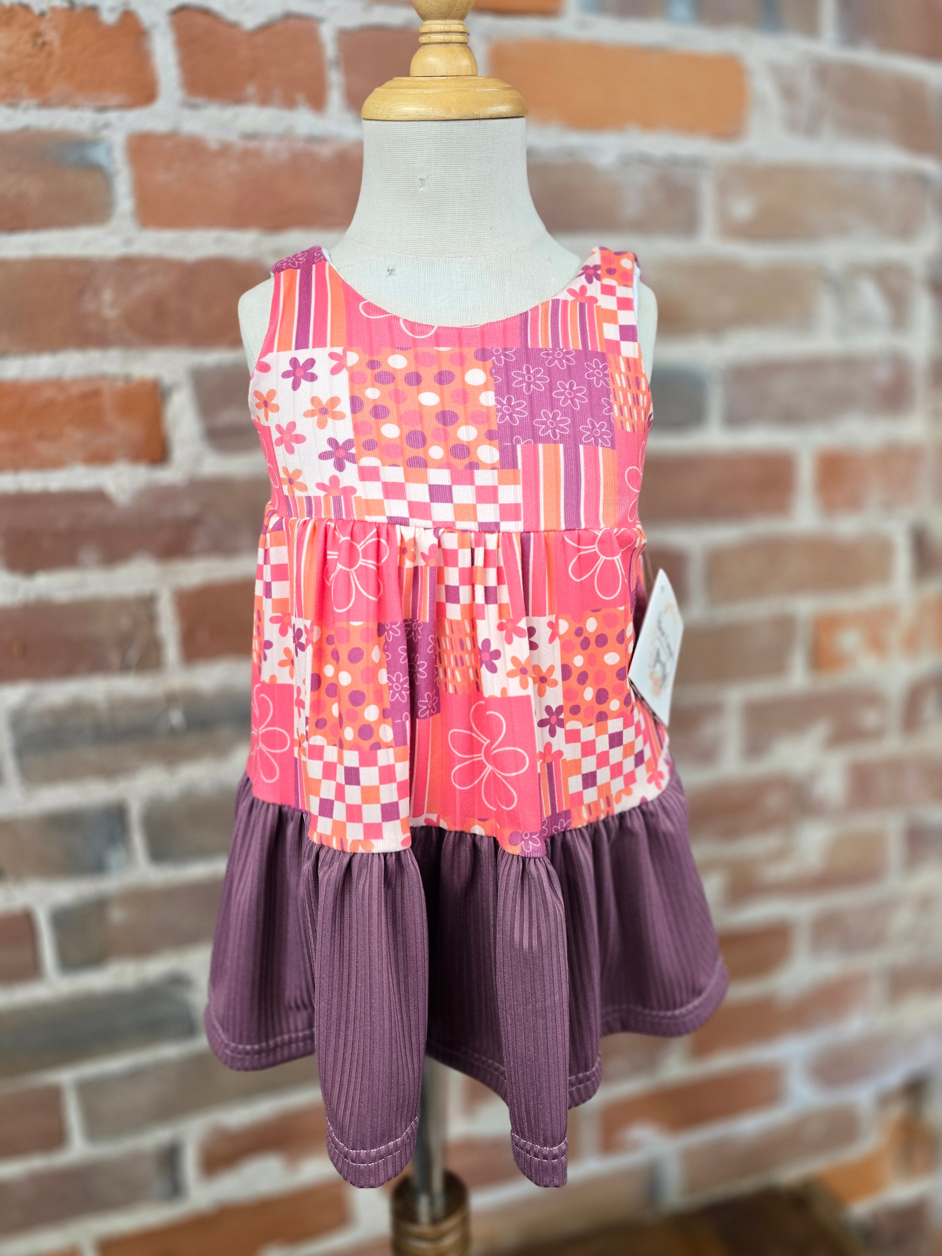 Patchwork Floral Dress – Handcrafted Patchwork Charm
