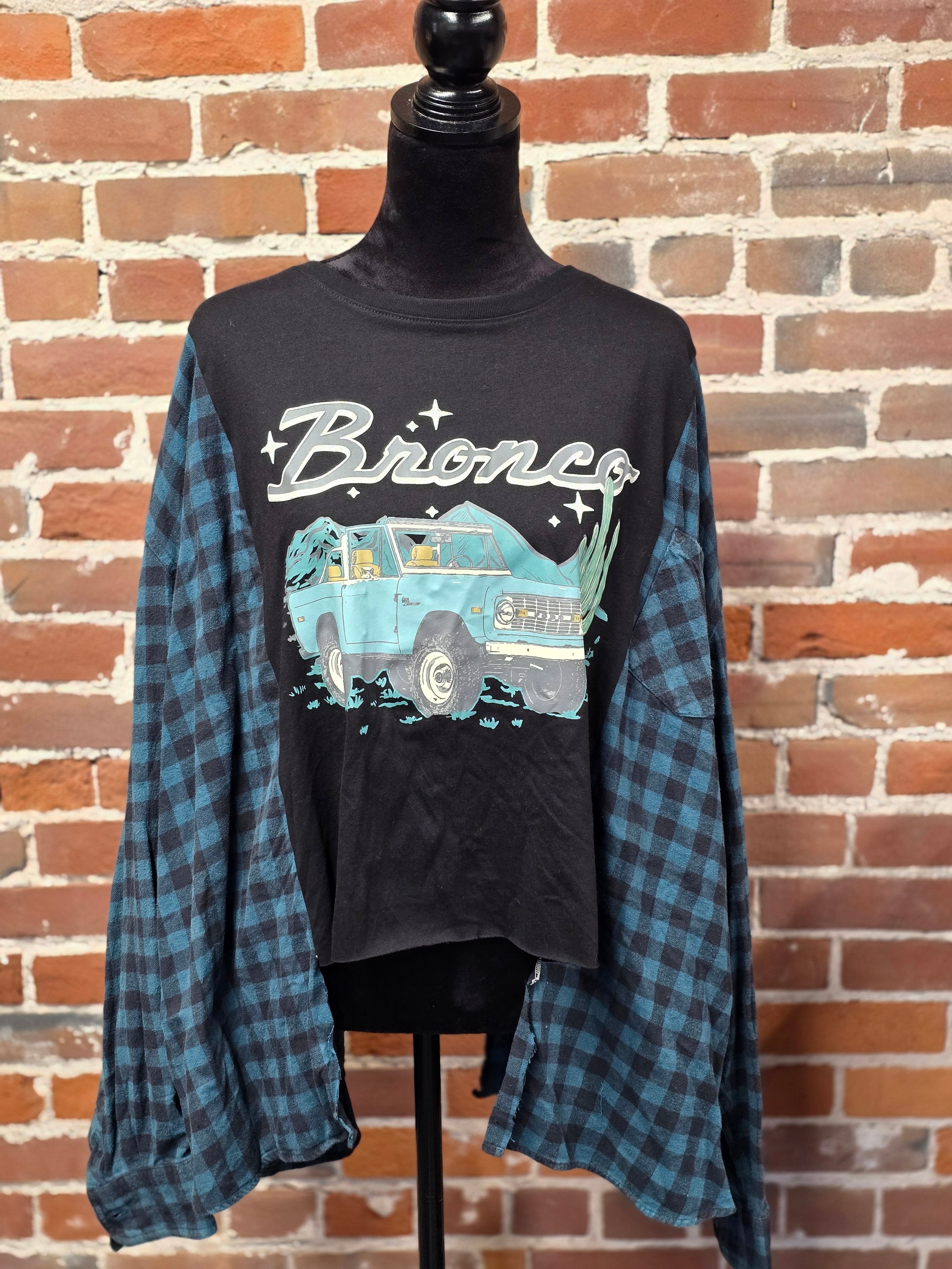 Ford Bronco Flannel Shirt – Handcrafted One-of-a-Kind Style