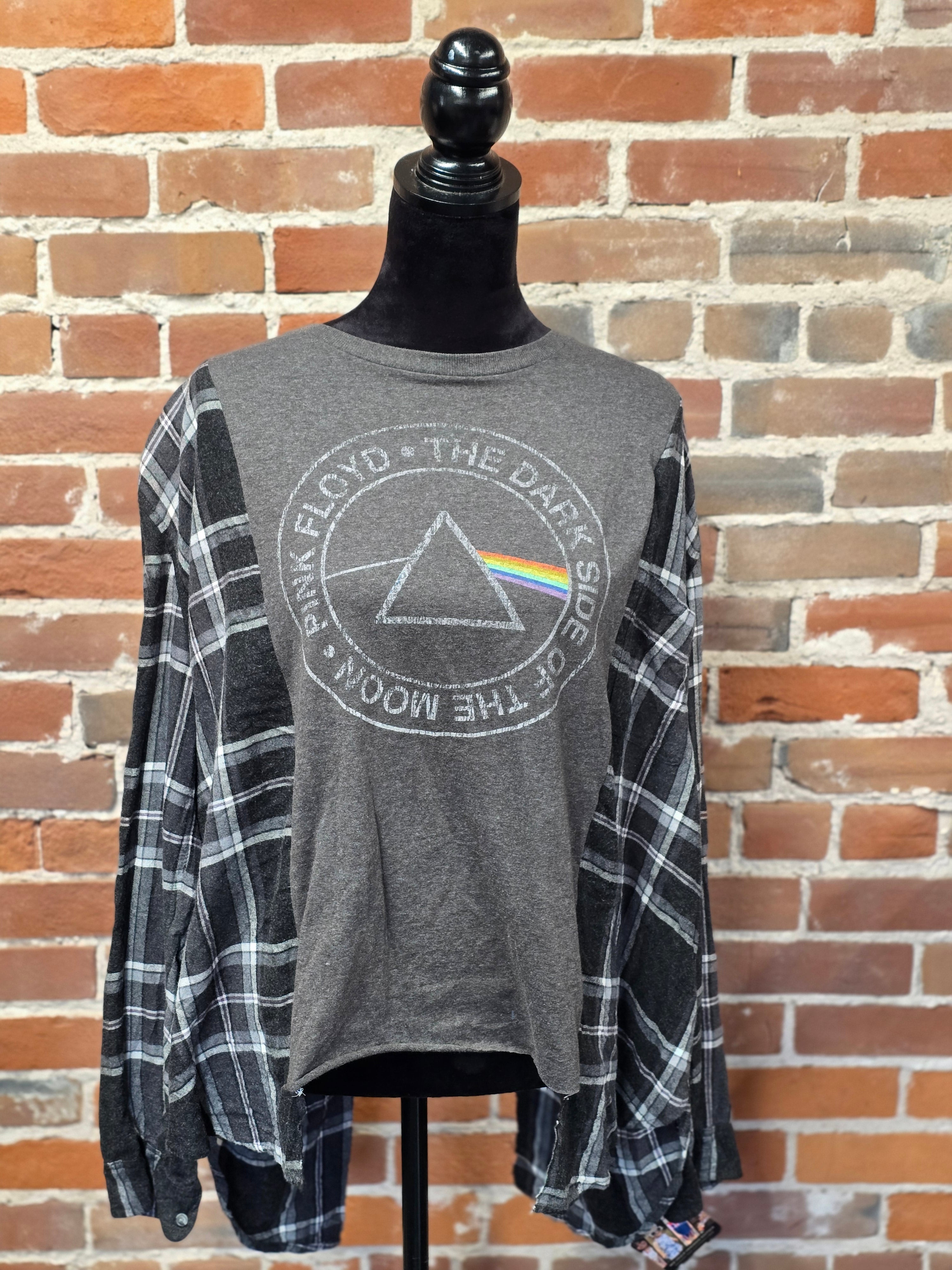 Pink Floyd Flannel Shirt – Handcrafted One-of-a-Kind Style