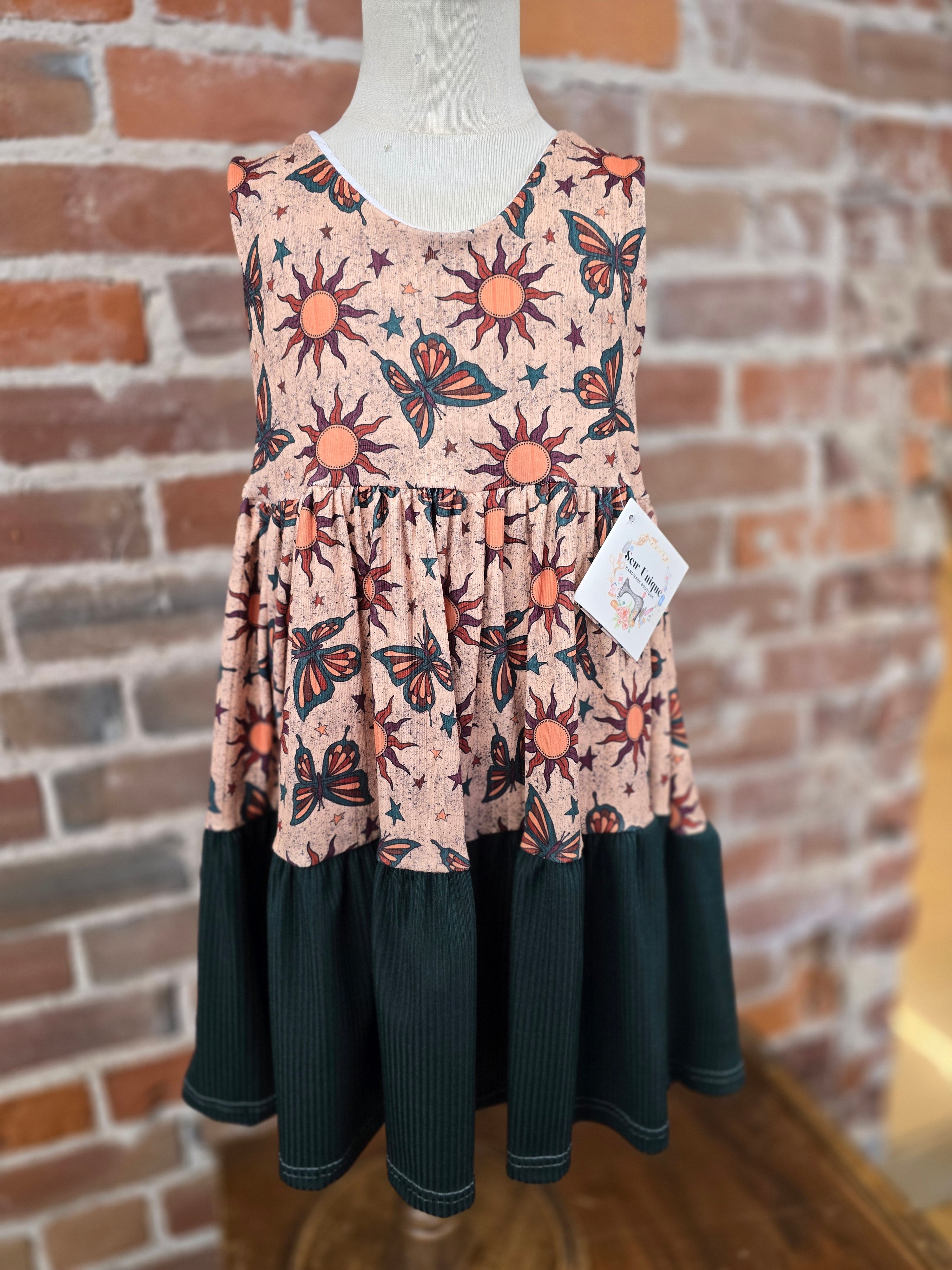 Celestial Tiered Dress - Handcrafted