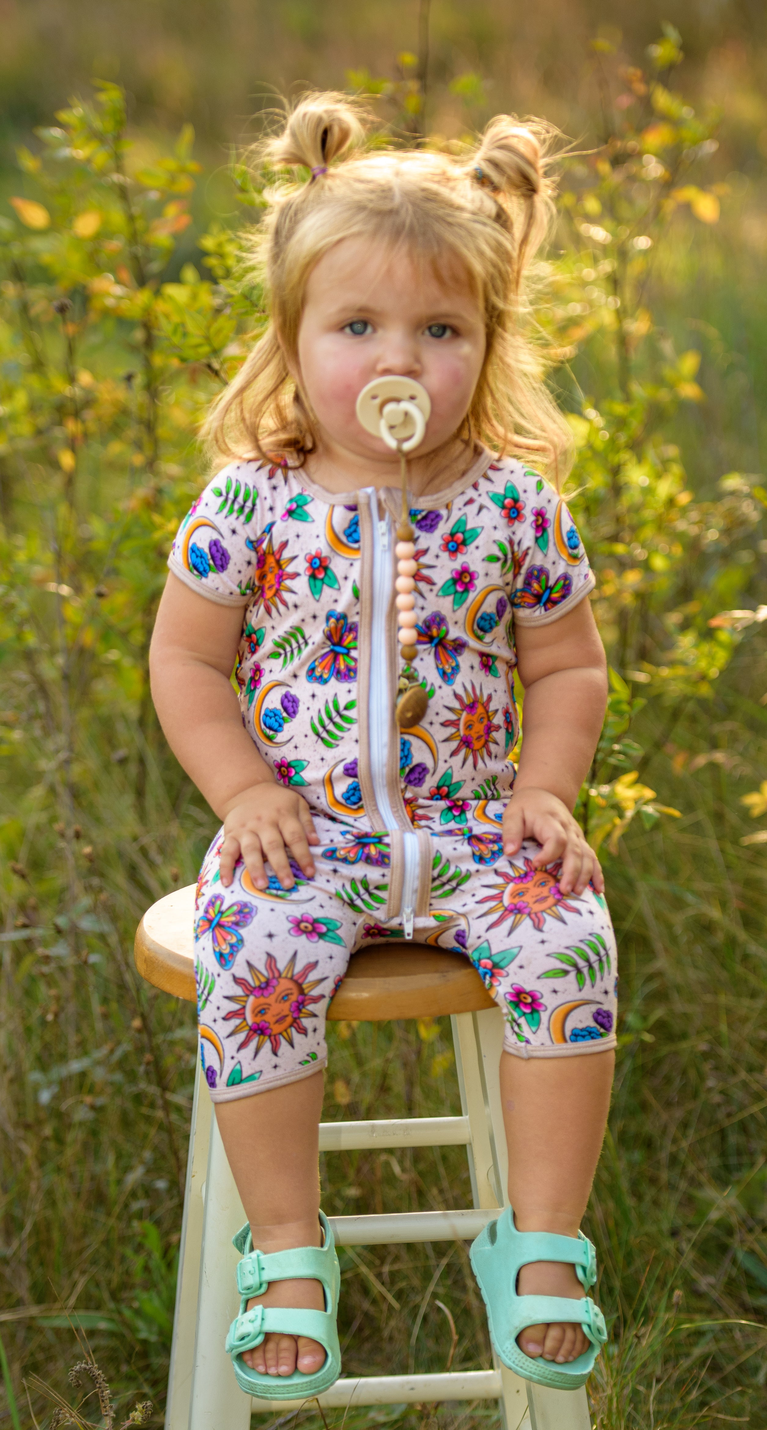 Starlit Celestial Bamboo Zip PJ – Handcrafted Comfort