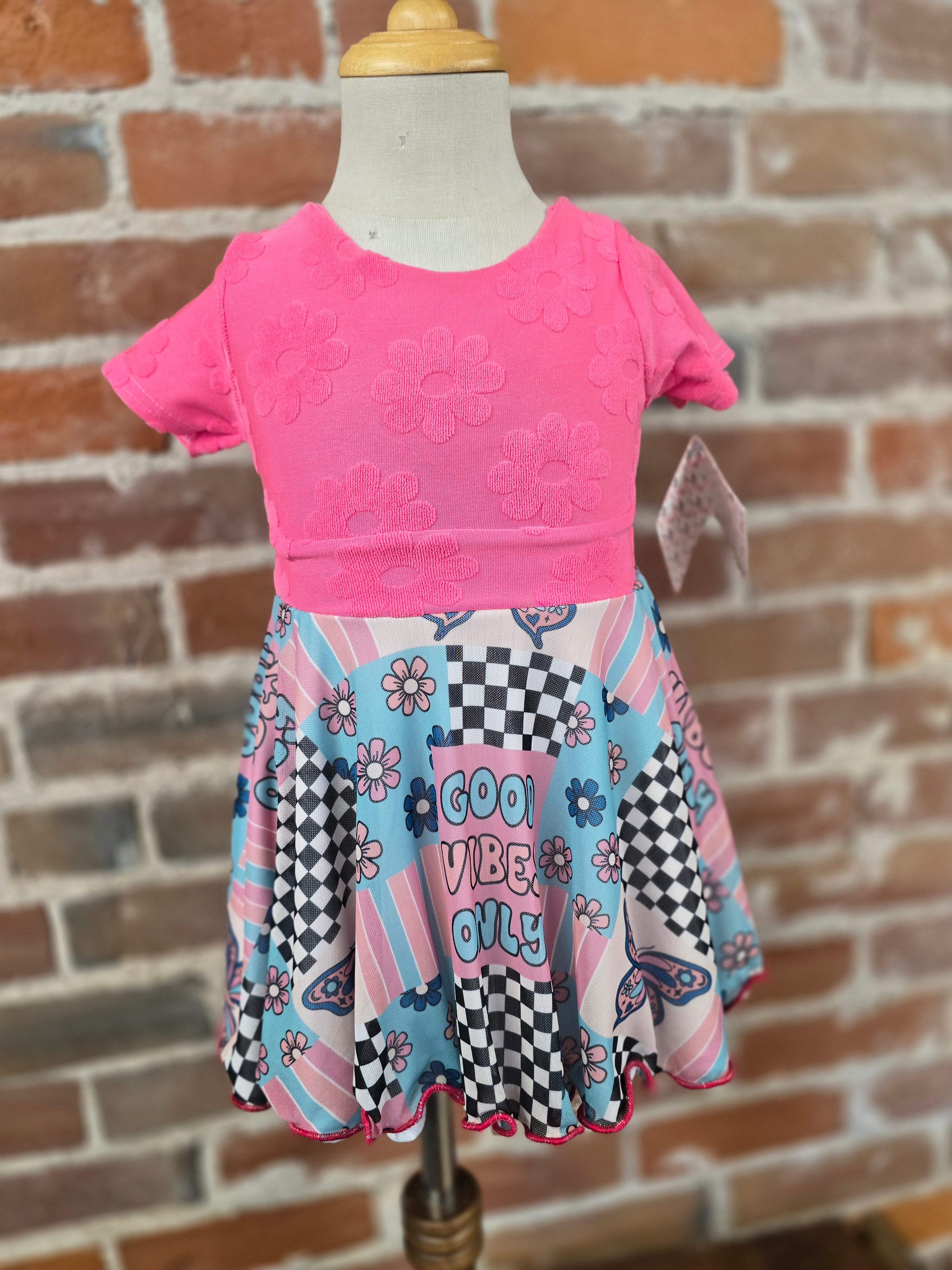 Good Vibes Handmade Twirl Dress – One-of-a-Kind Quality