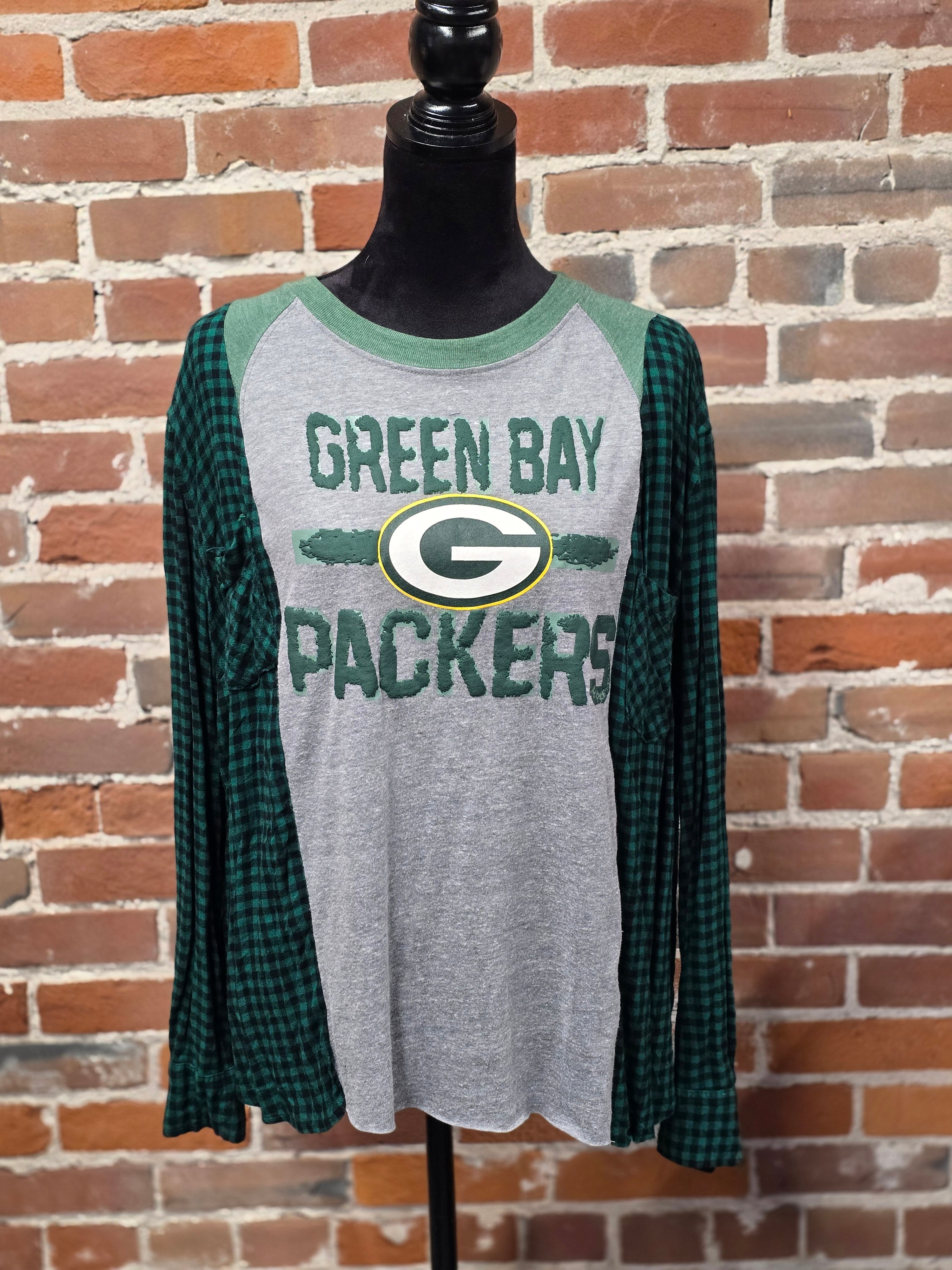 Packers Flannel Shirt - Handcrafted One-of-a-Kind