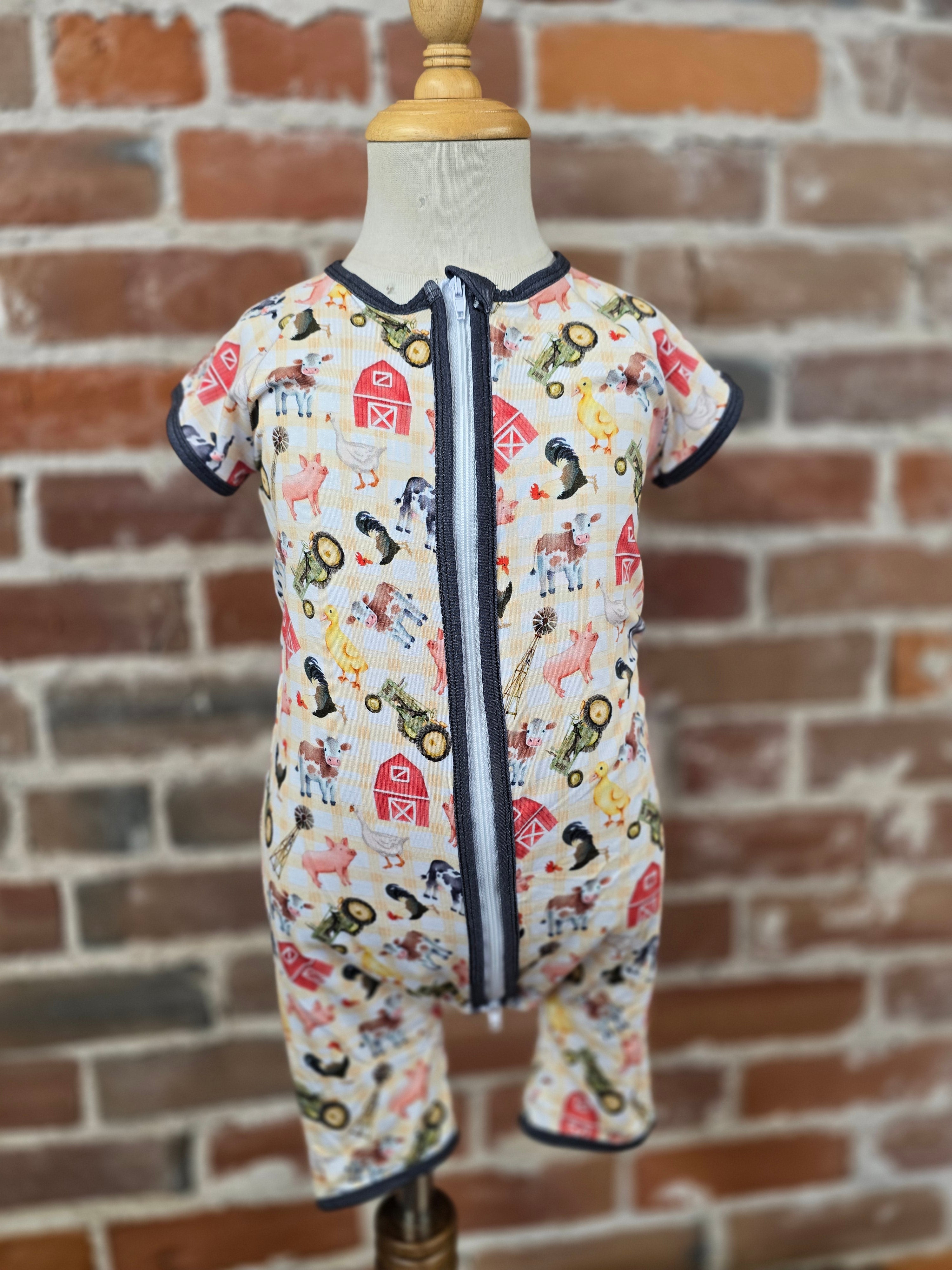 Farmstead Bamboo Zip PJ/Daywear - Handcrafted Comfort