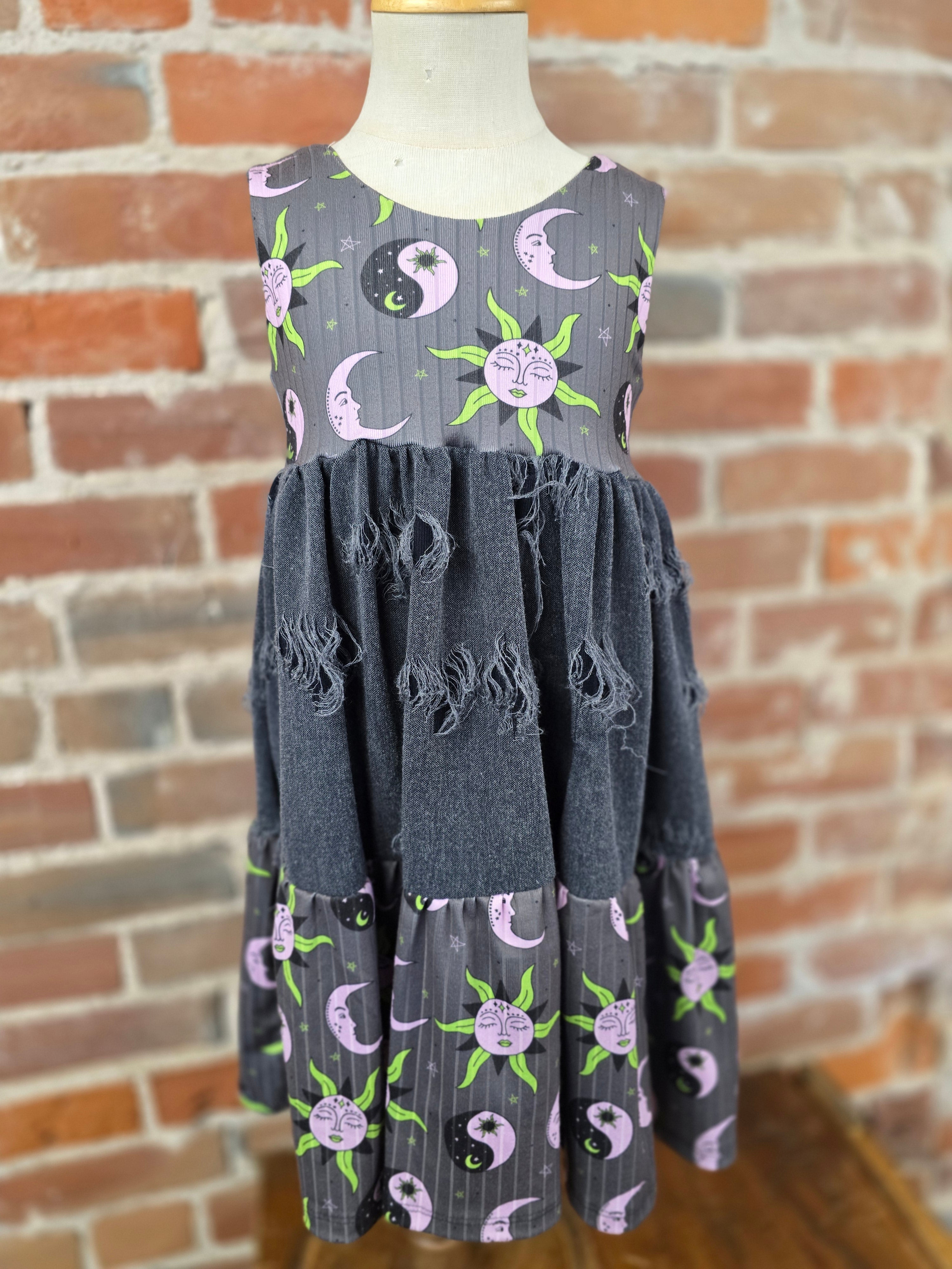Celestial Tiered Dress – Handcrafted Celestial Design
