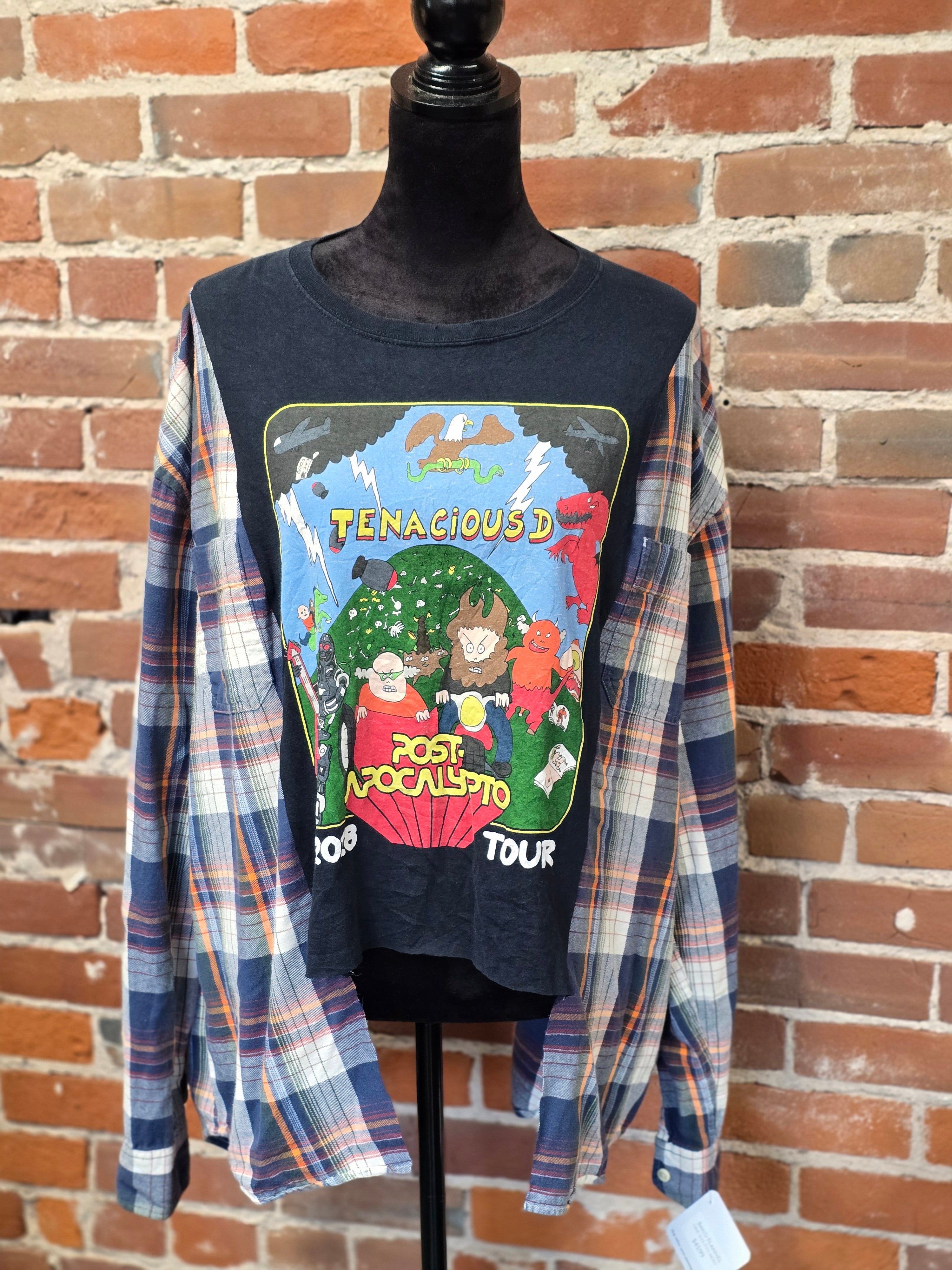 Tenacious D Upcycled Flannel Shirt – Handcrafted Quality