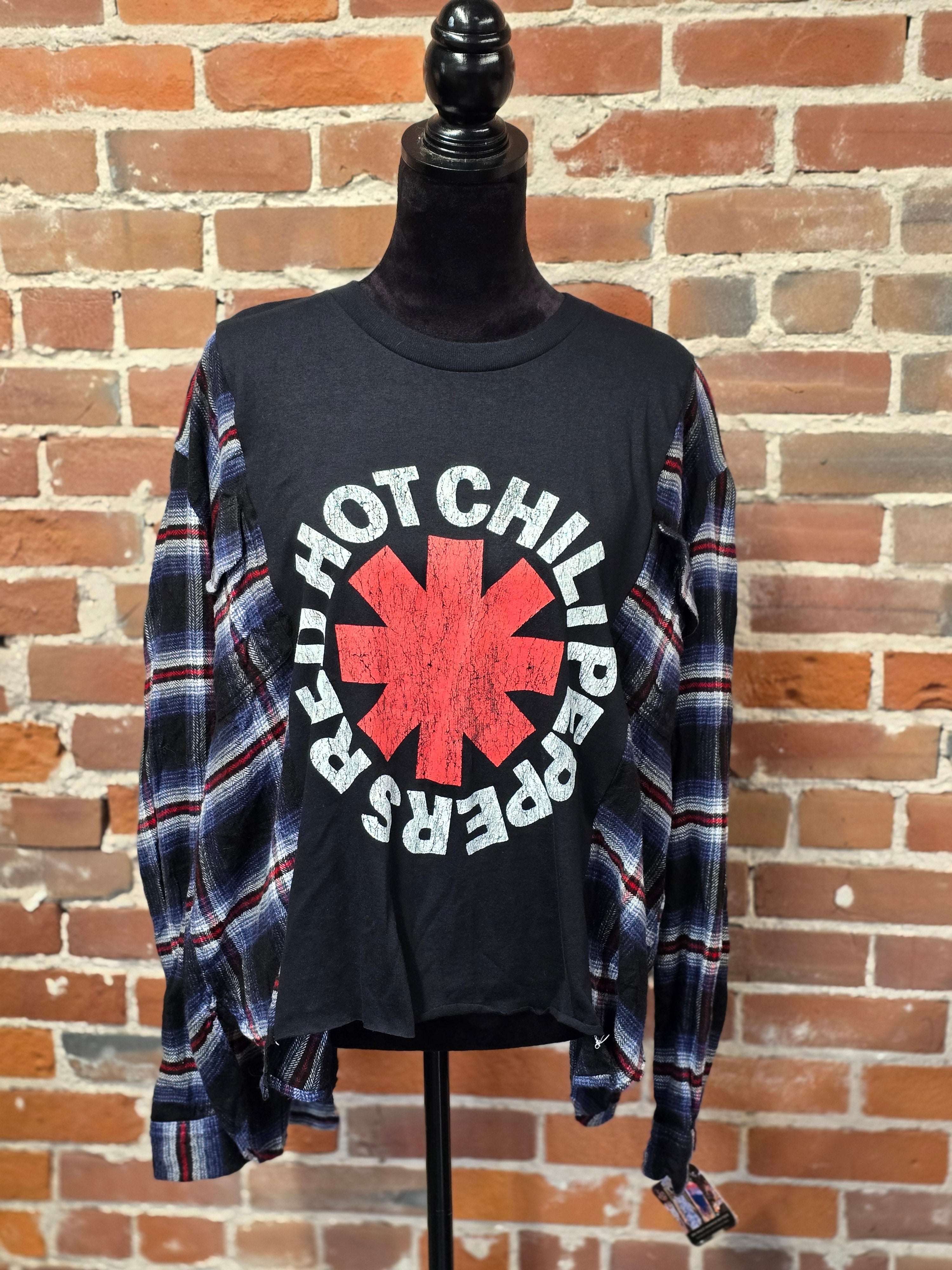 Red Hot Chili Peppers Flannel - Handcrafted & Unique