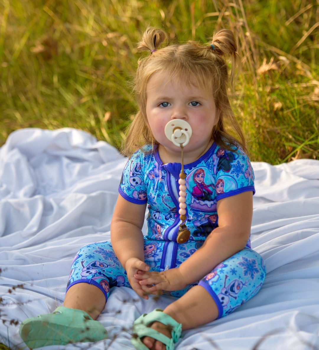 Frozen Bamboo Zip PJ/Daywear – Handcrafted Comfort