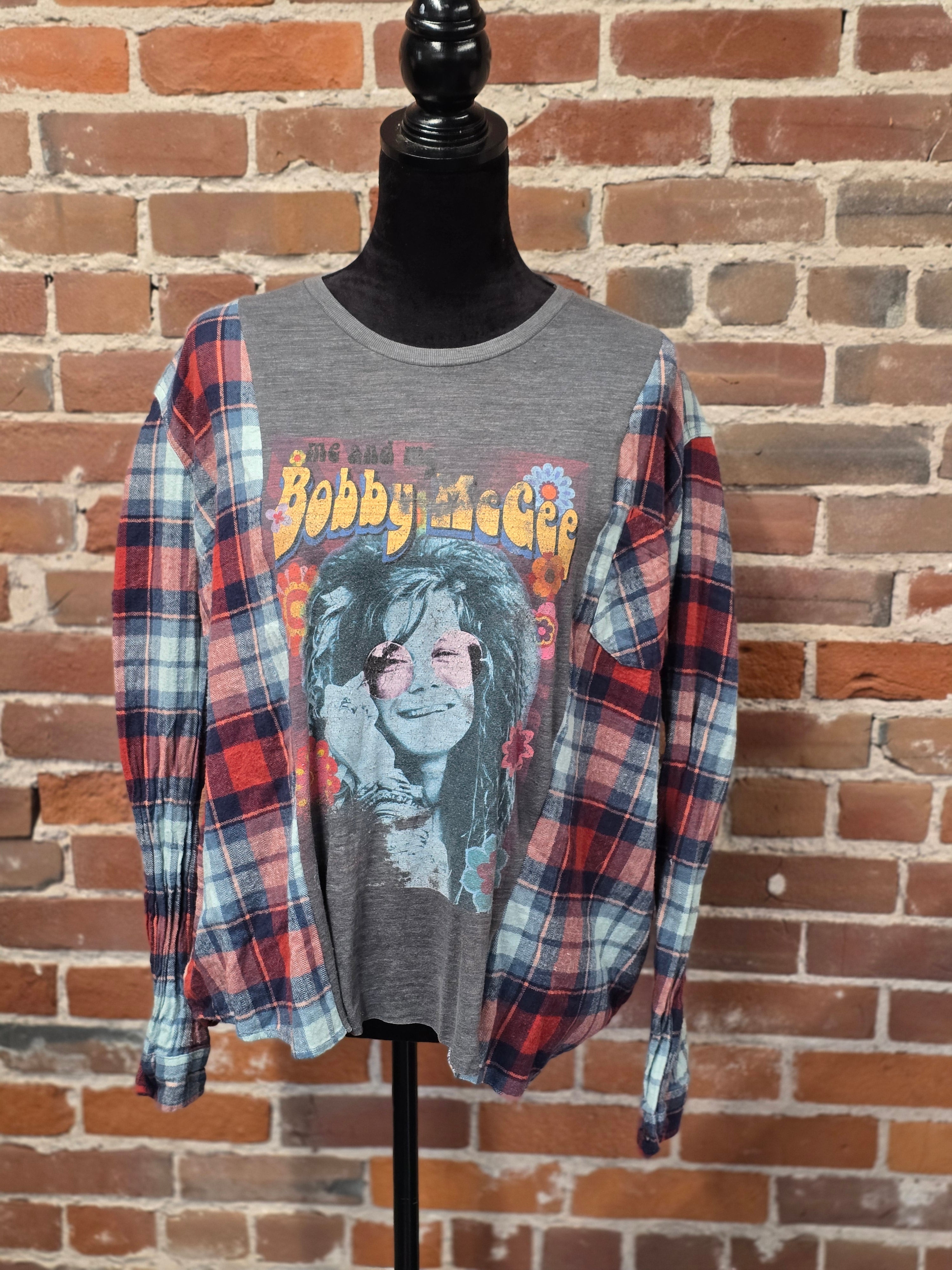 Bobby McGee Flannel Shirt – Handcrafted One-of-a-Kind Style