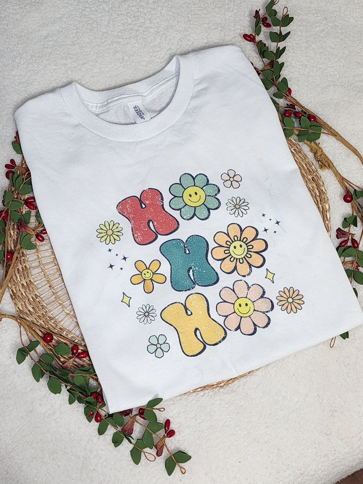 Ho Ho Ho Floral Tee