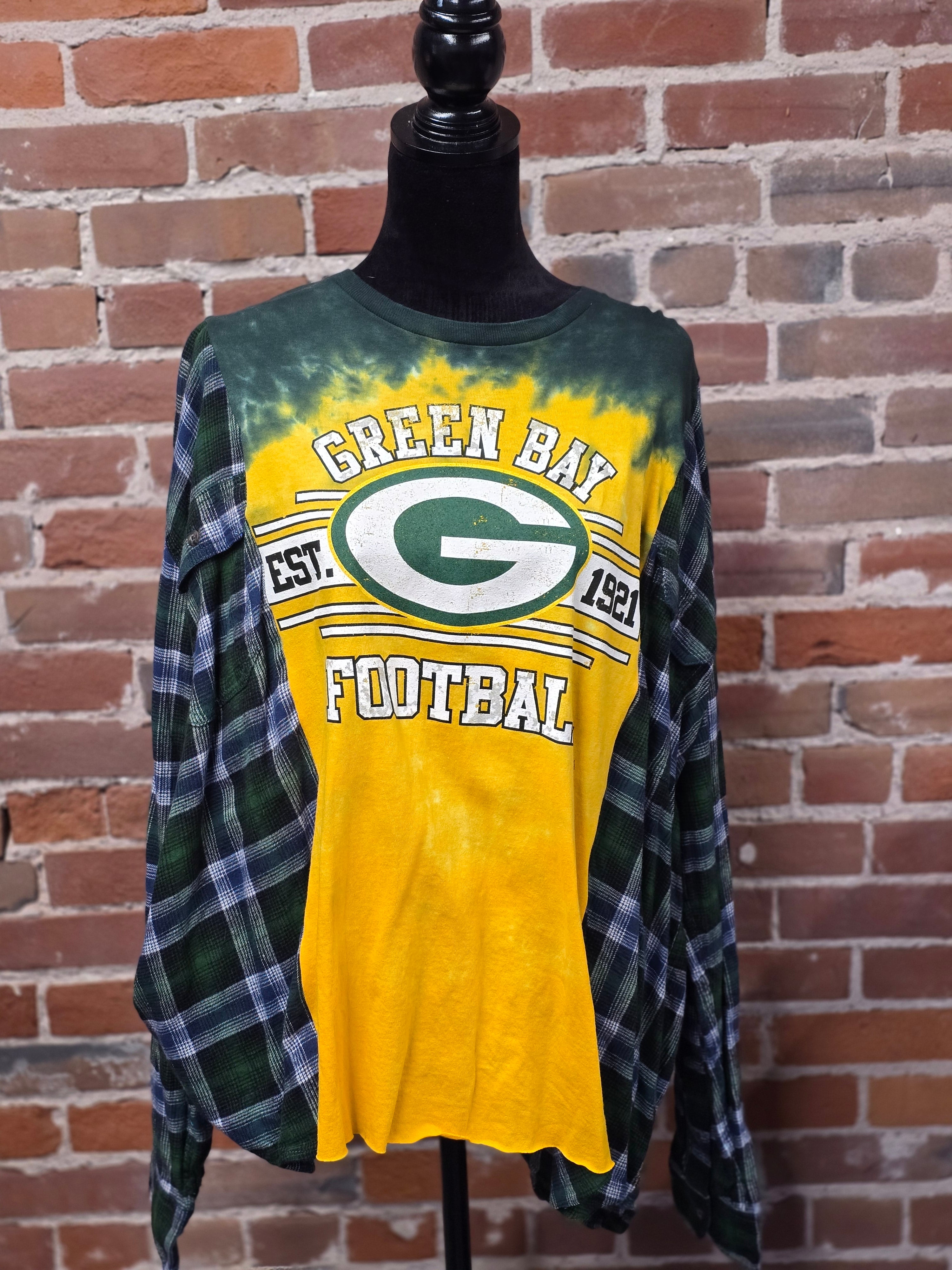 Green Bay Flannel Shirt – Handcrafted One-of-a-Kind Style
