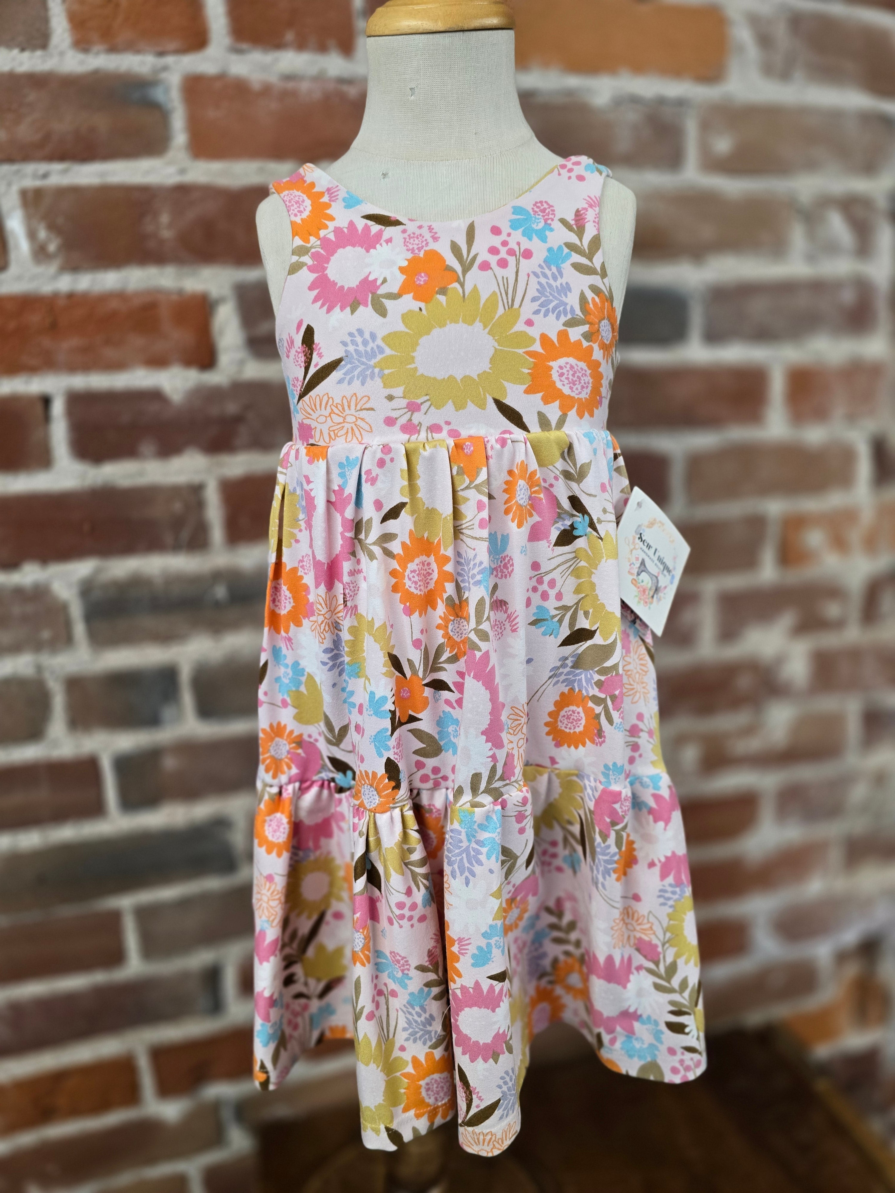 Floral Tiered Dress – Handcrafted